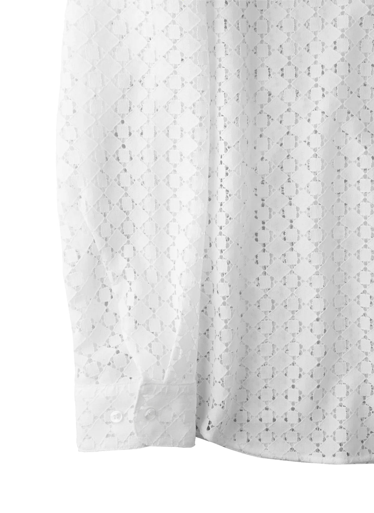 POST ARCHIVE FACTION 26SS Lace Shirt / White