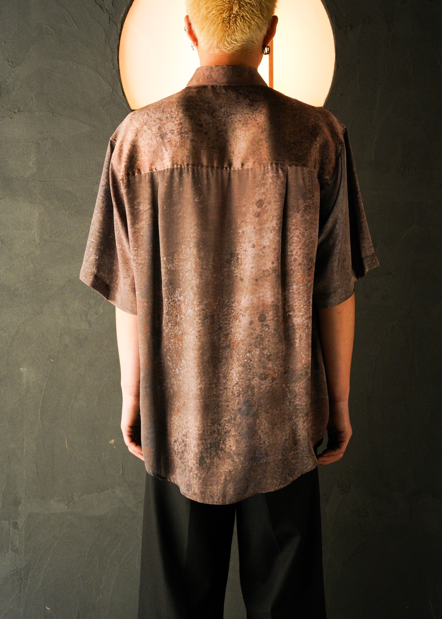 SASAKI SATORU 26SS short sleeve print shirt / Brown