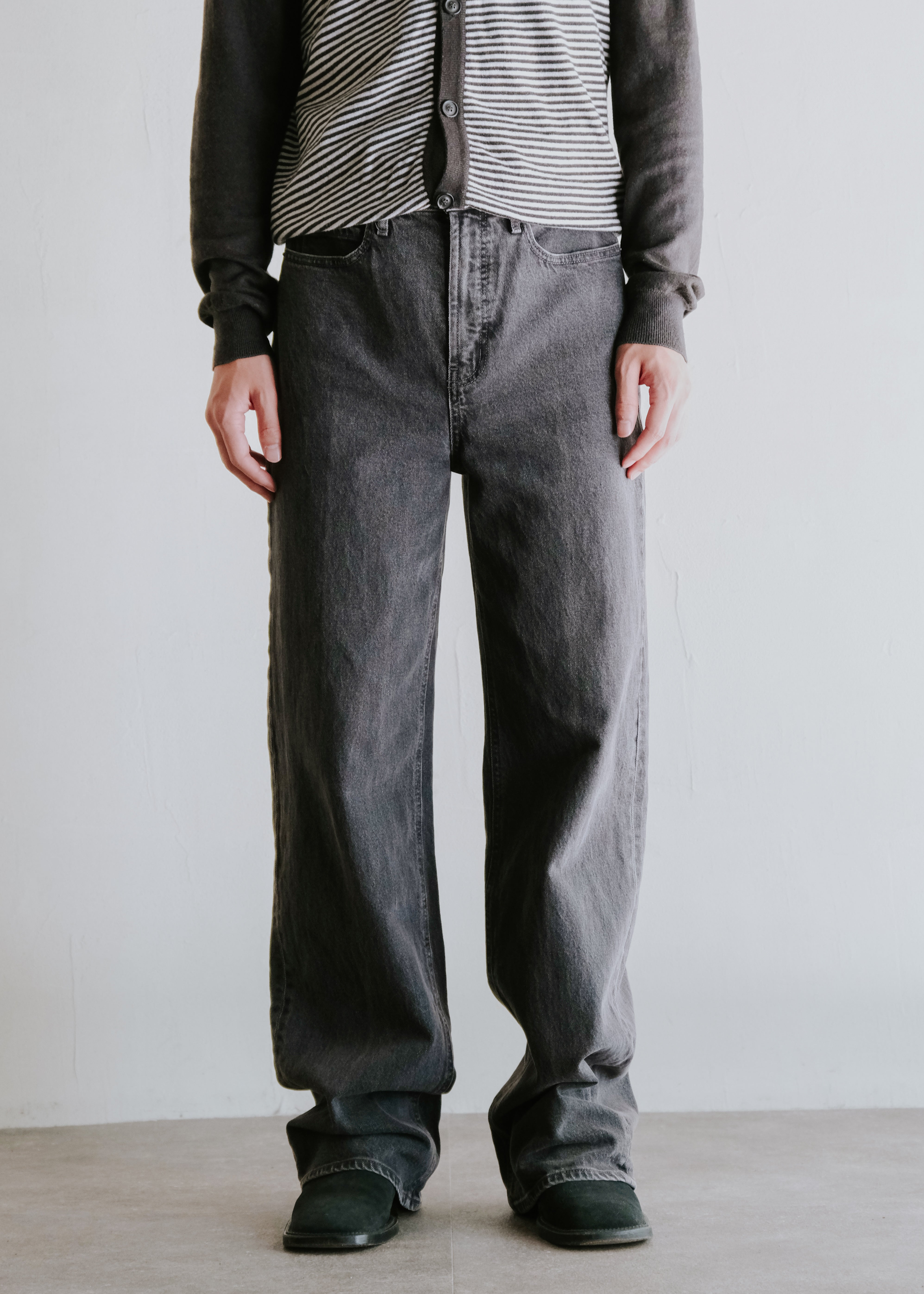 old navy ワイド leg デニム トラウザーズ メンズ
