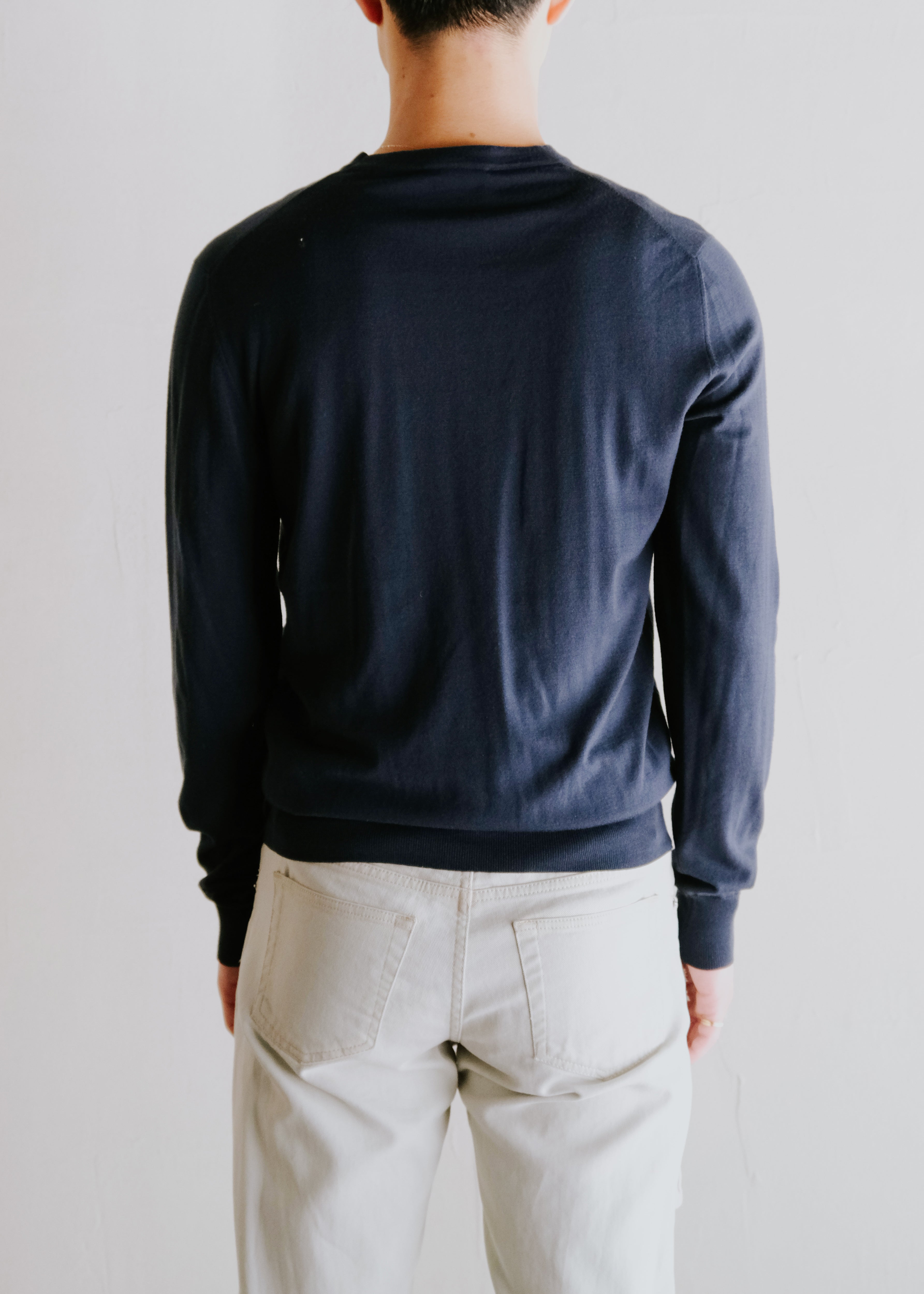 00-10's HERMÈS crew neck wool knit
