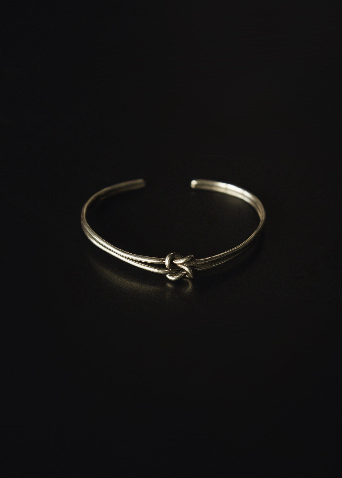 silver 925 twist double bangle