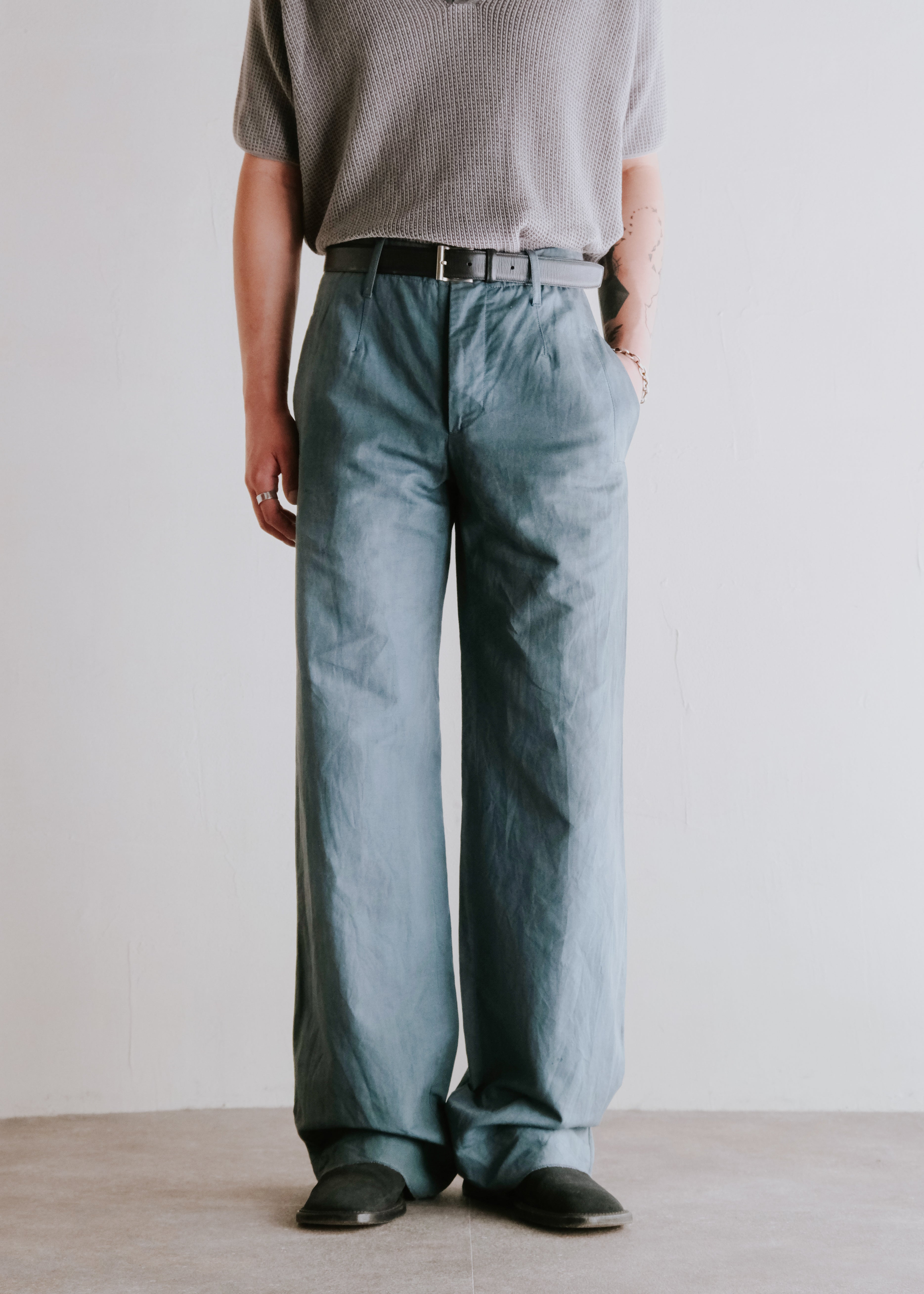 90's DIRK BIKKEMBERGS full length wide buggy trousers