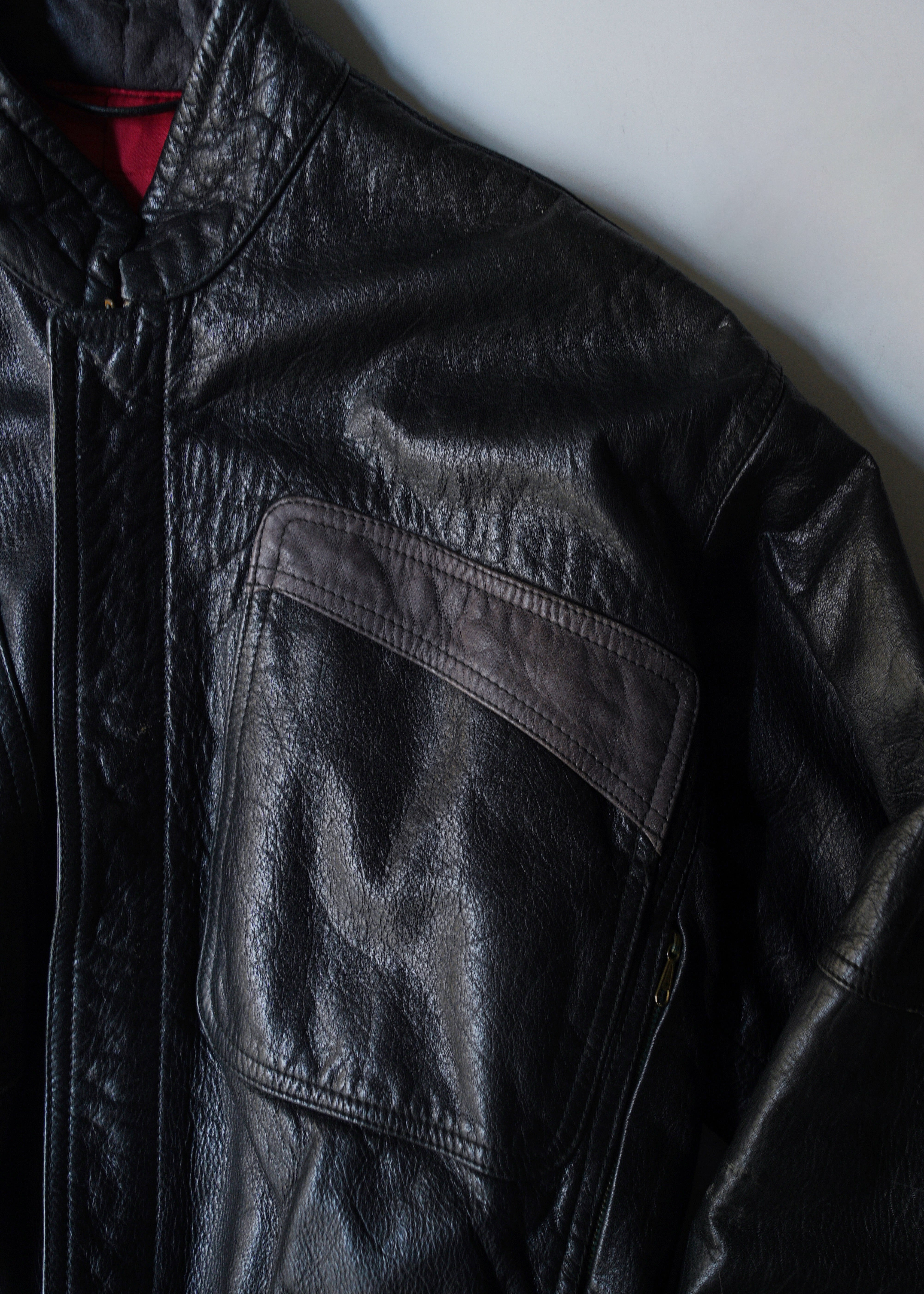 60’s  Leather bomber jacket
