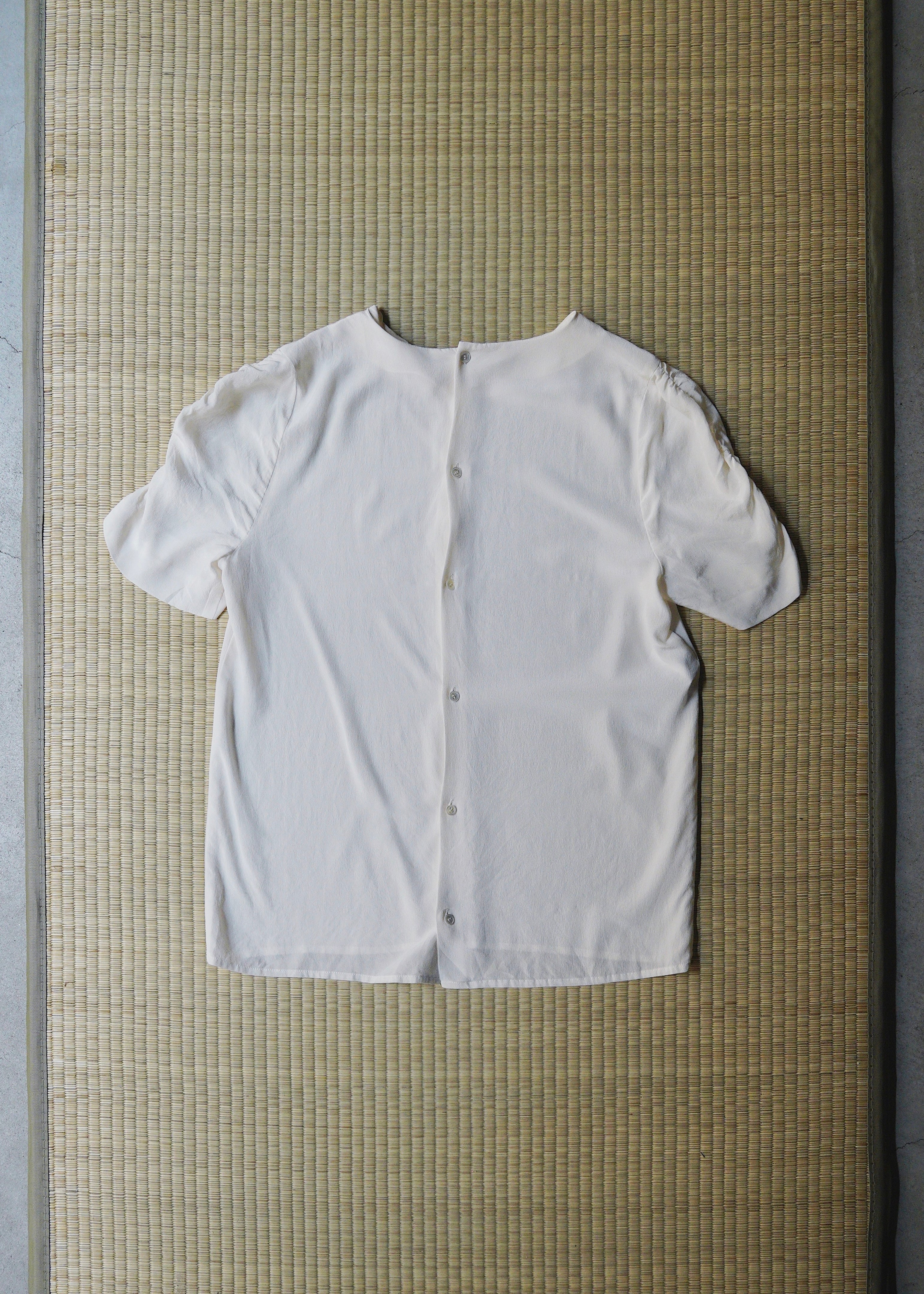 MIU MIU 2013 back button silk blouse