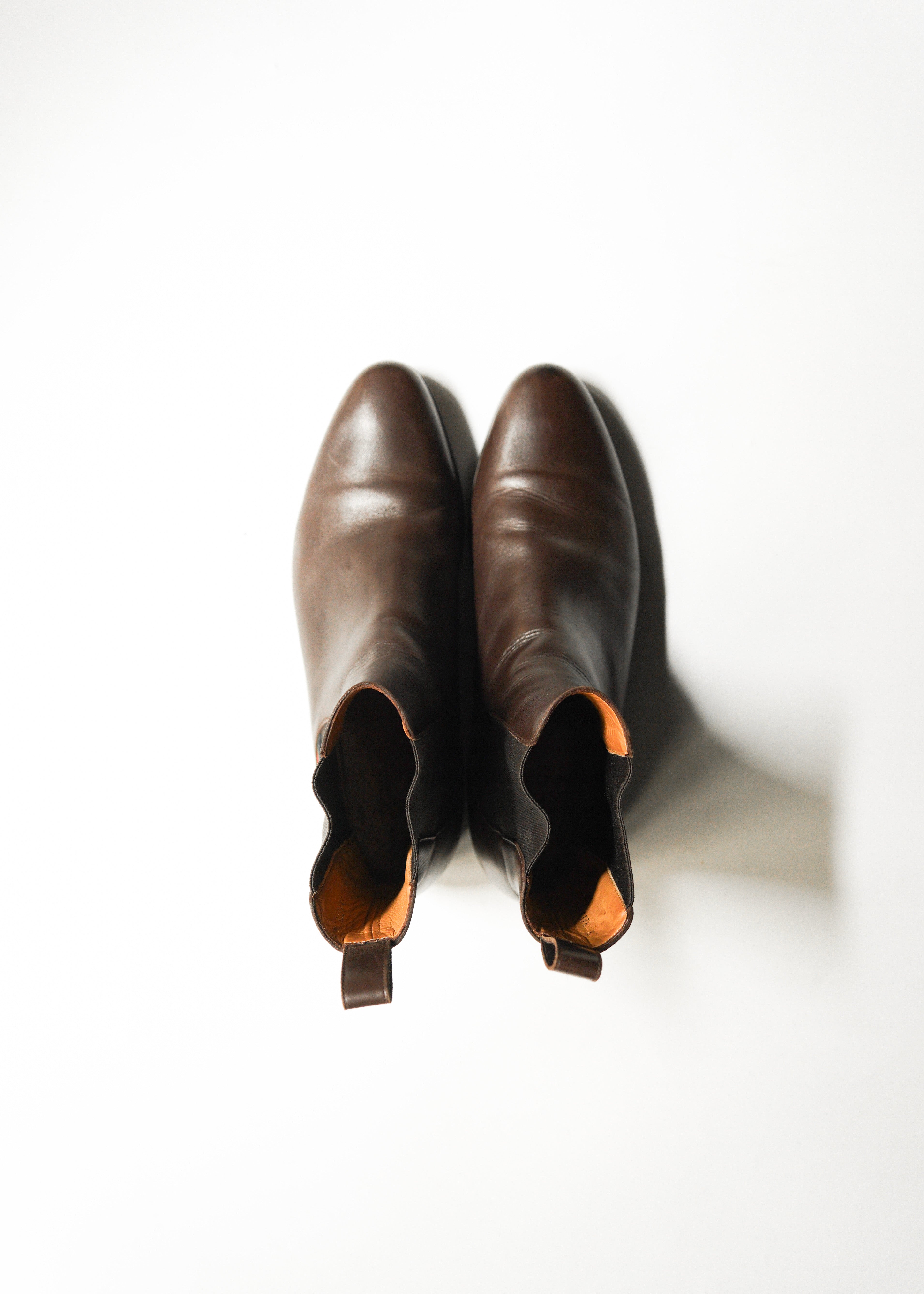 10’s GUCCI side gore leather boots