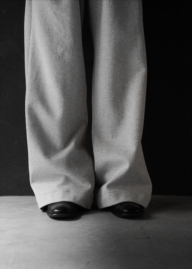 SHOOP 26SS wide draped pants / Gray
