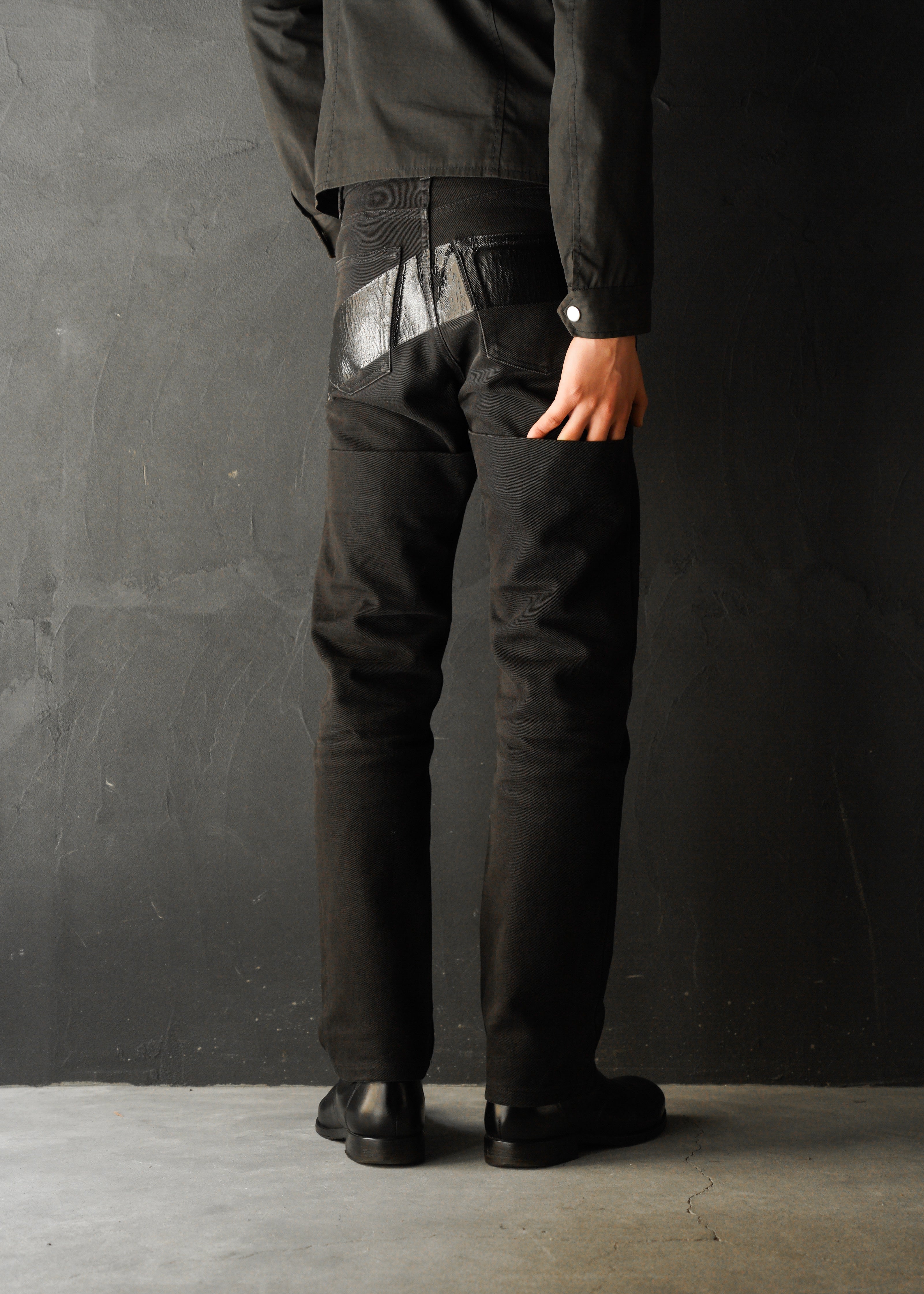 HELMUT LANG 1997 rubber coating jeans