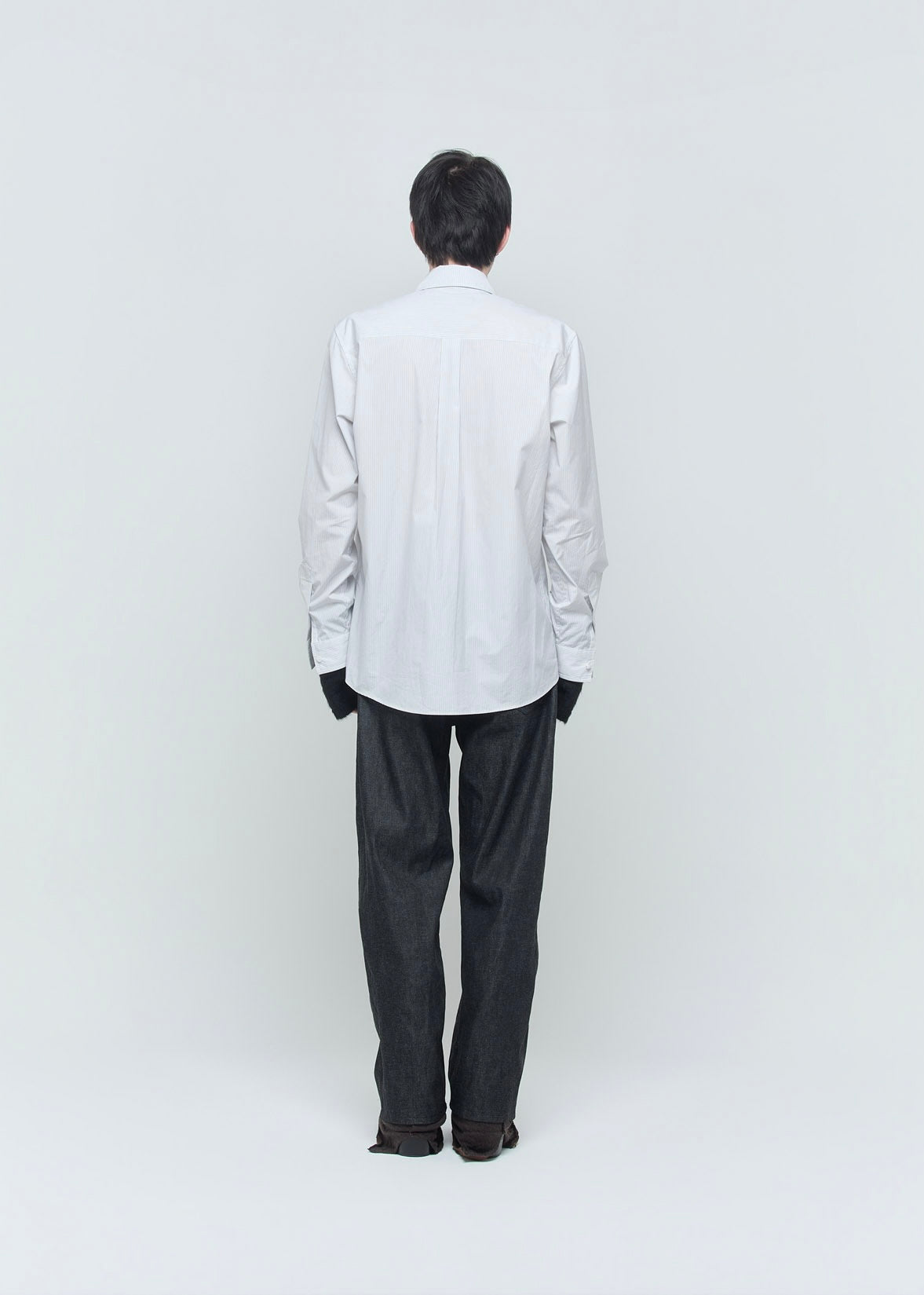 SHOOP 26AW LUCAS 2 POCKET SHIRT / White Stripes