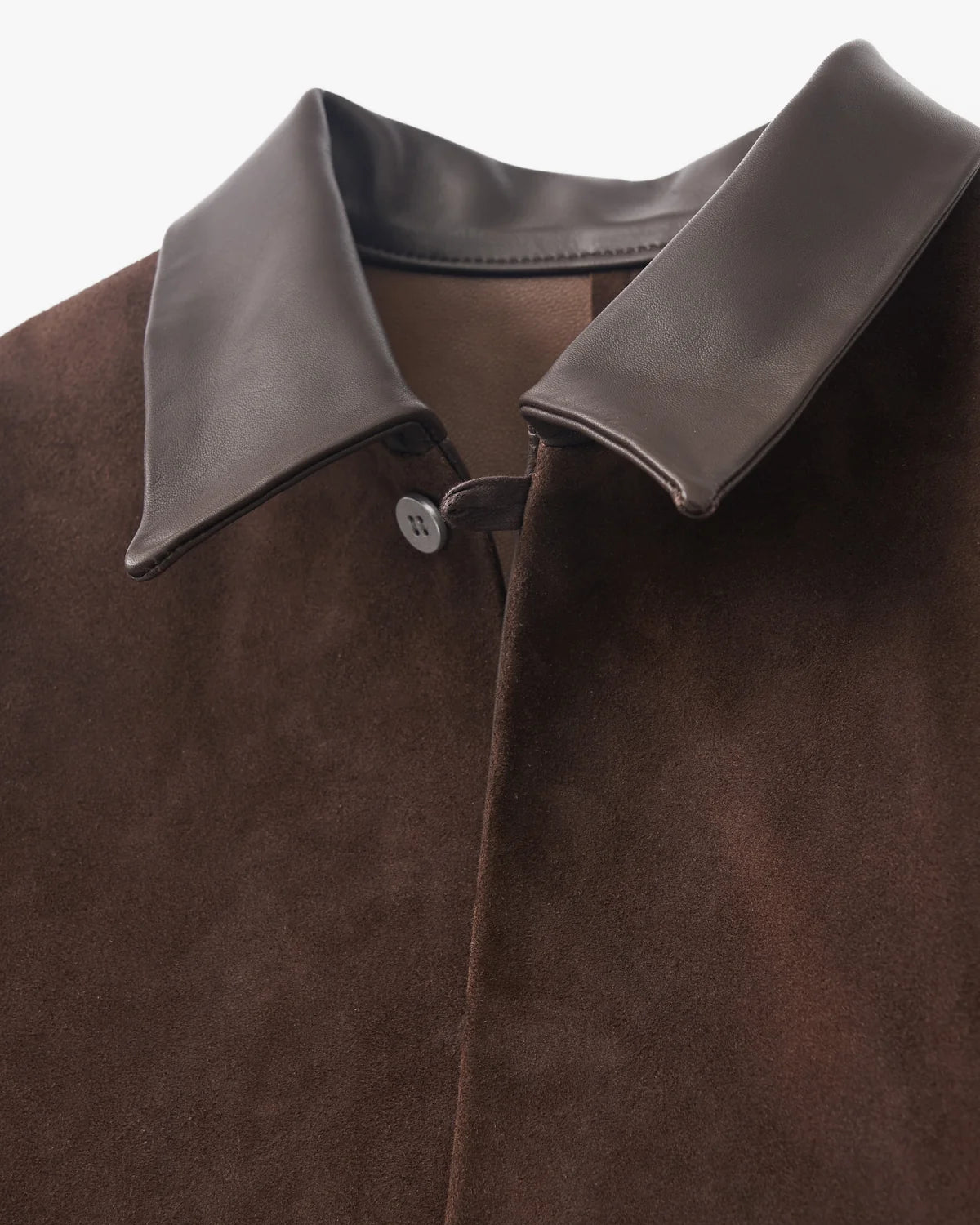 beta post 26AW goat suede relax leather jacket / D.brown