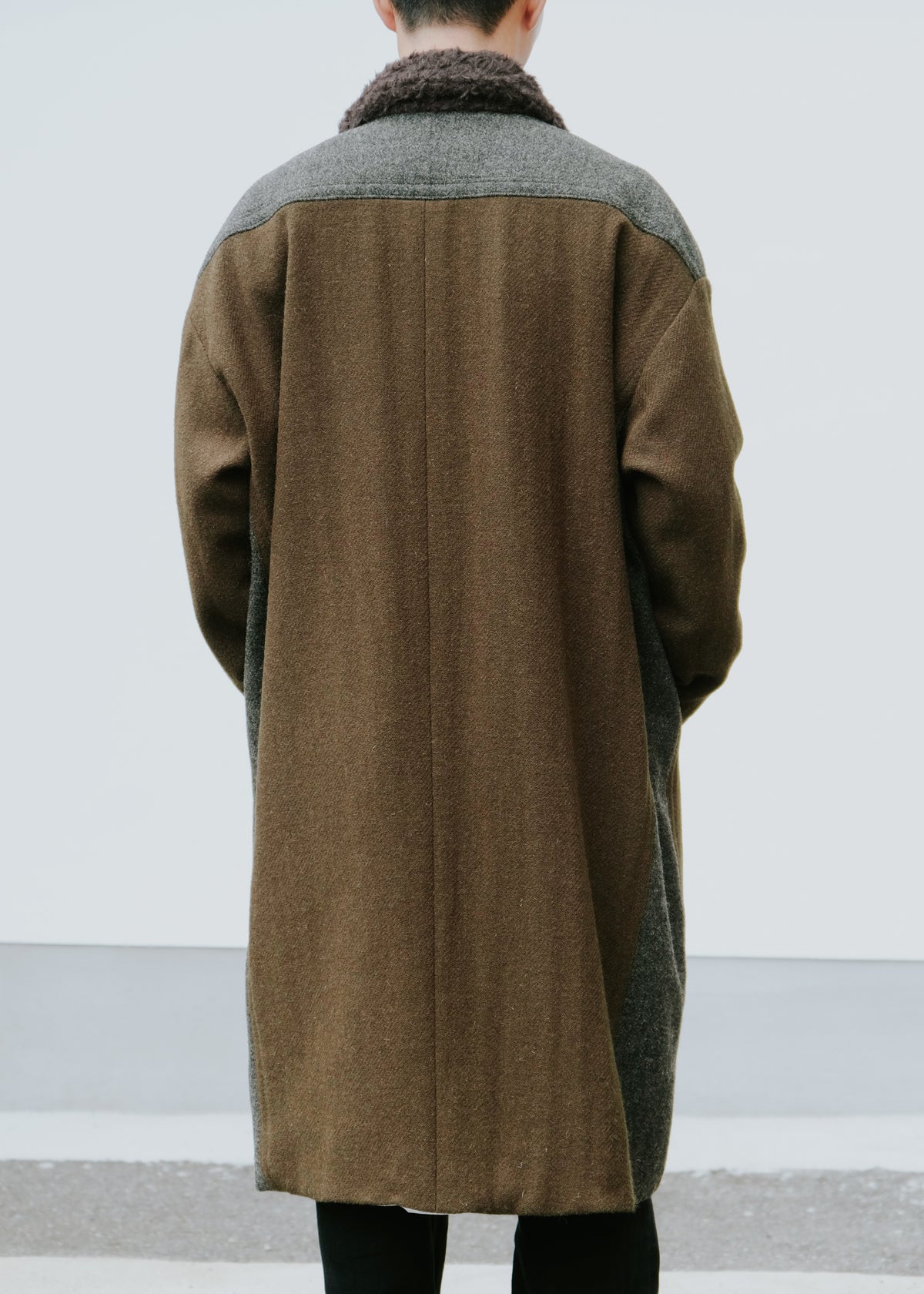 NAMACHEKO 26AW EMLEY コート SPECKLED MOSS GREEN メンズ
