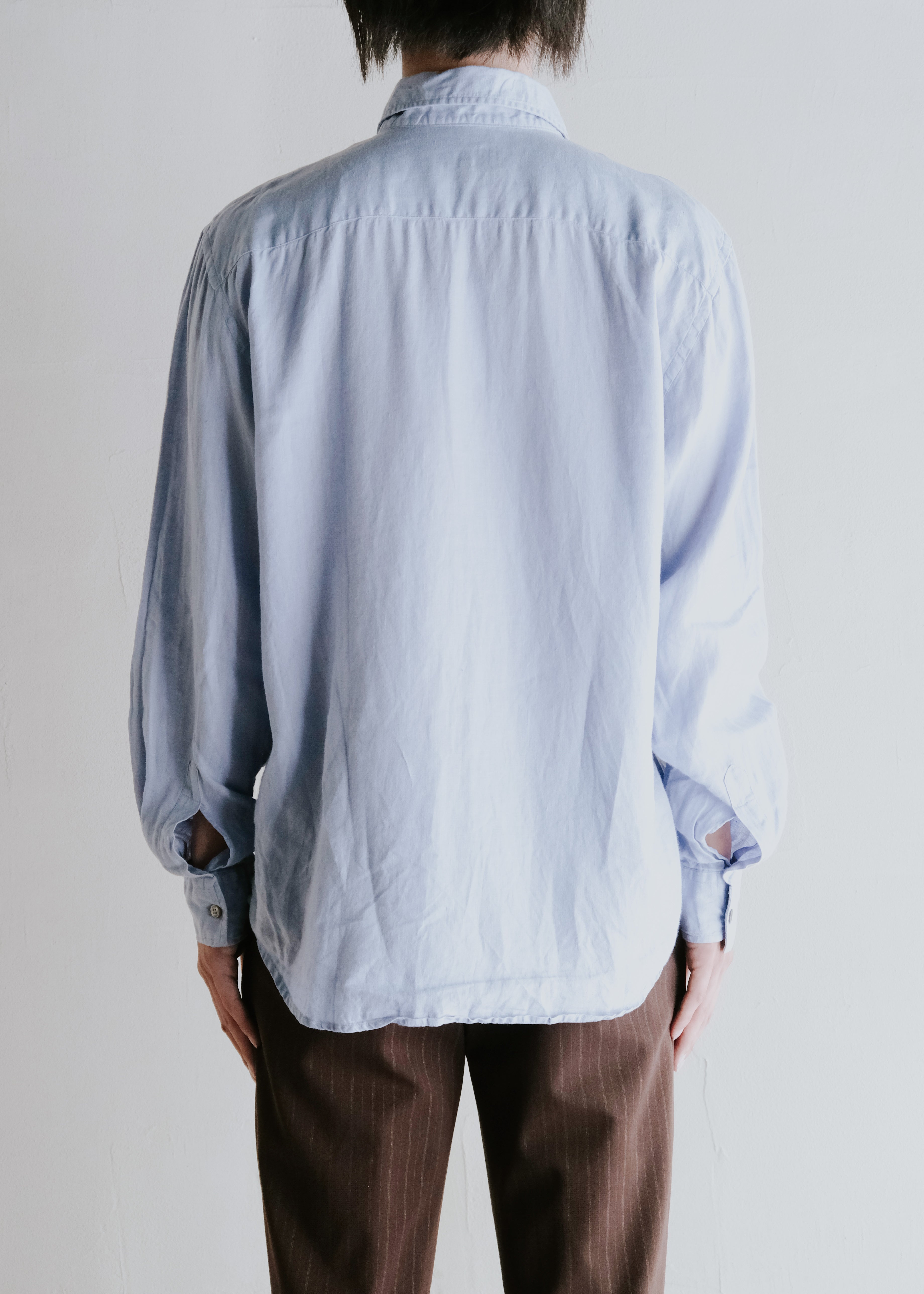 00's ARMANI JEANS chest pocket regular collar shirt