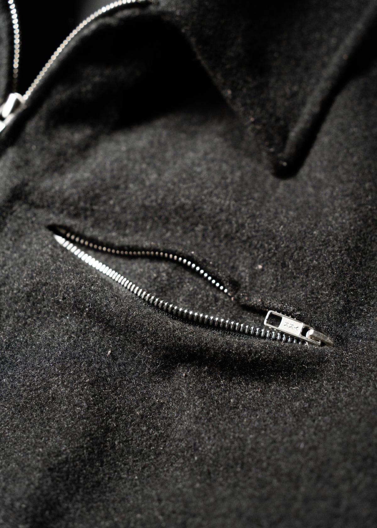 90's agnes b. homme zip up wool blouson