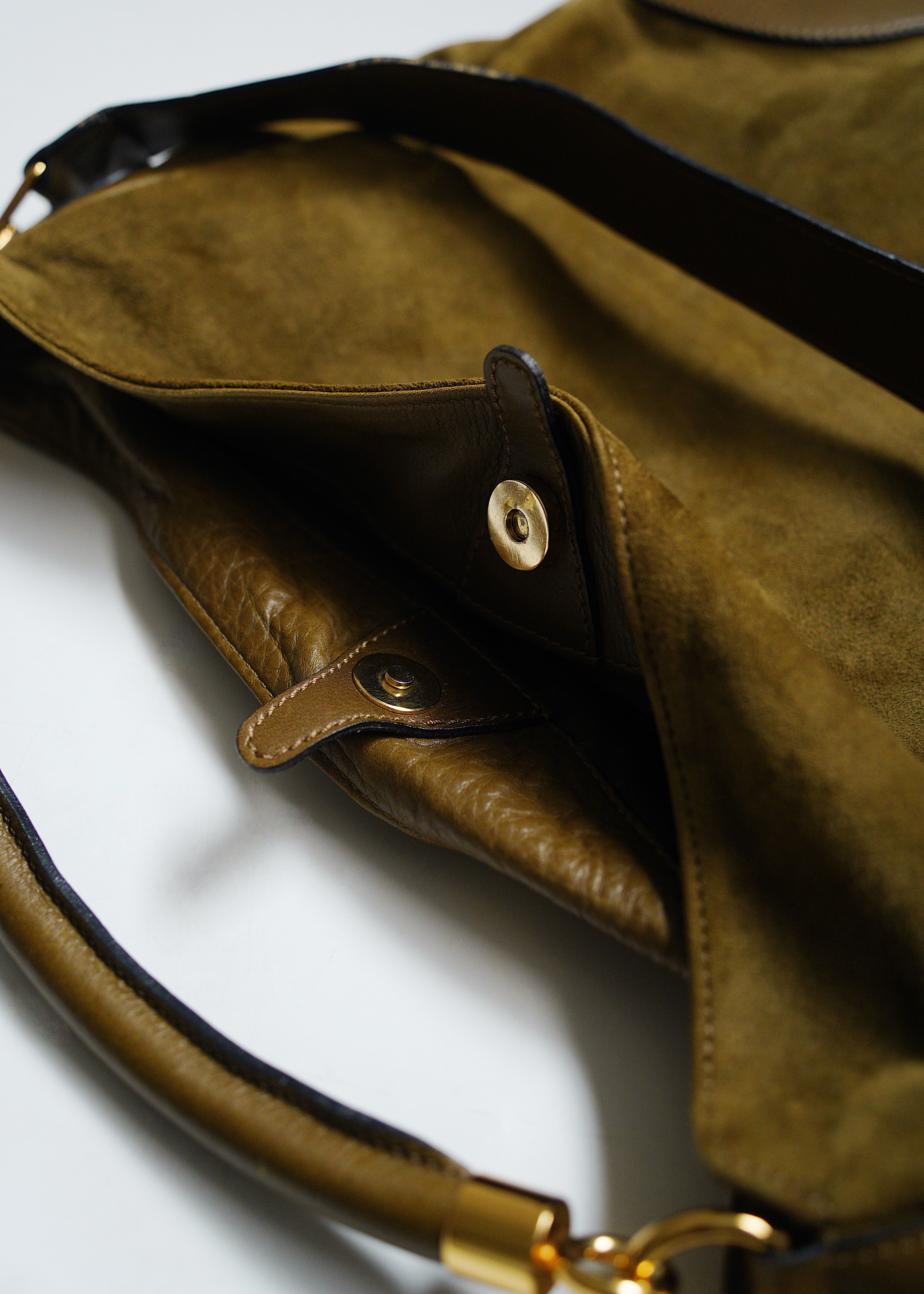 made in Italy suede hand bag