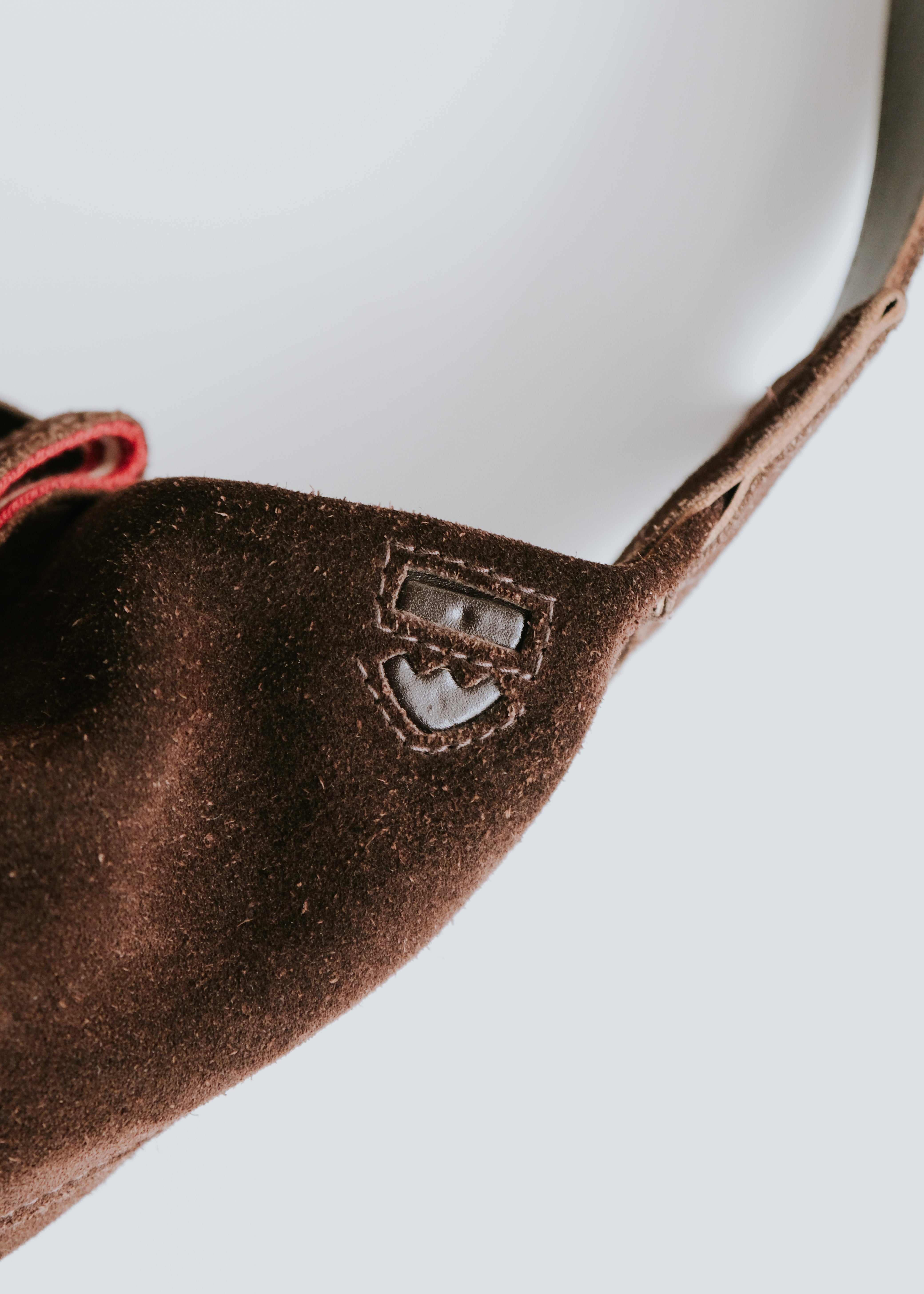 BALLY suede leather hobo shoulder bag
