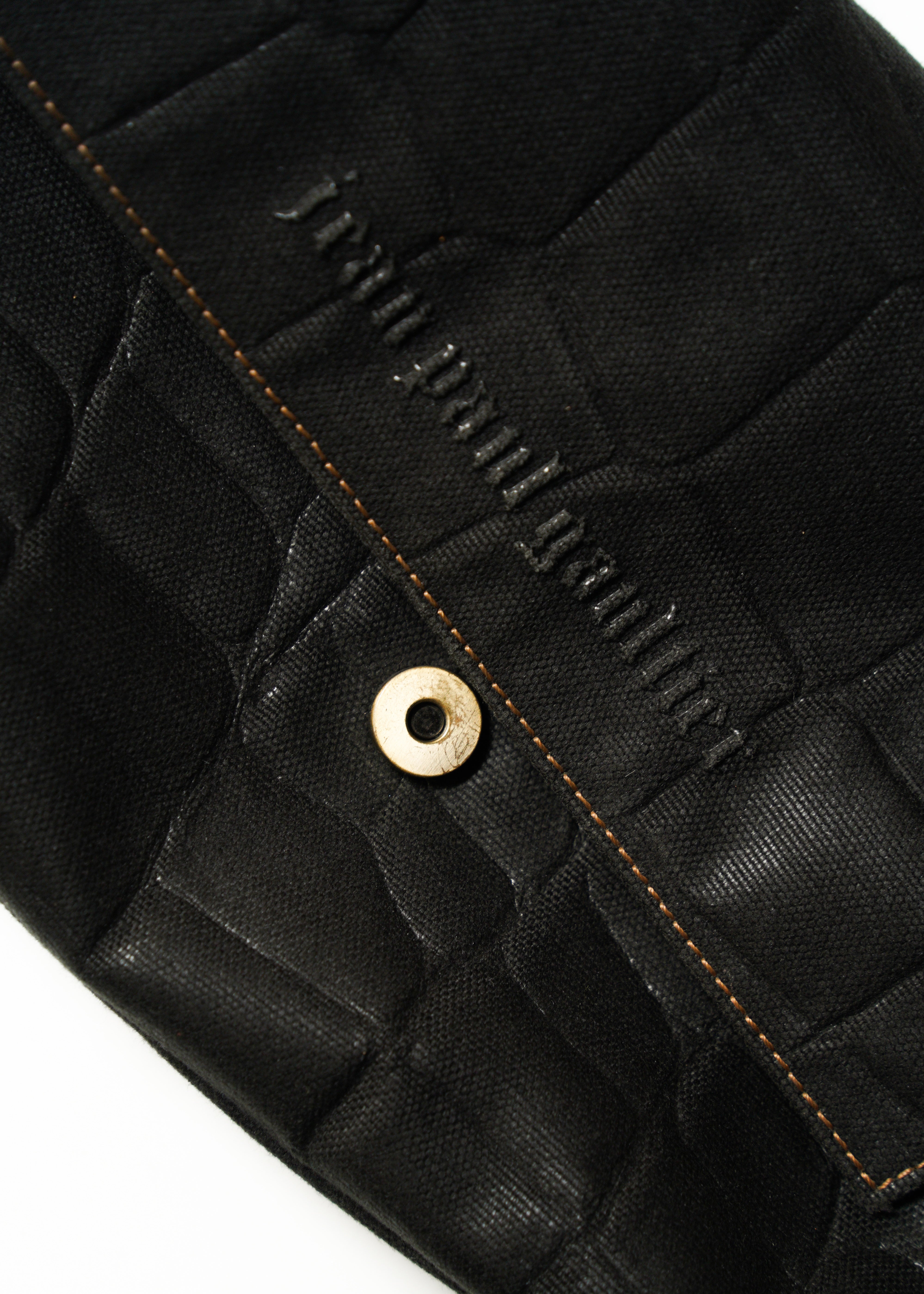 90-00’s Jean Paul Gaultier croc-embossed canvas shoulder bag
