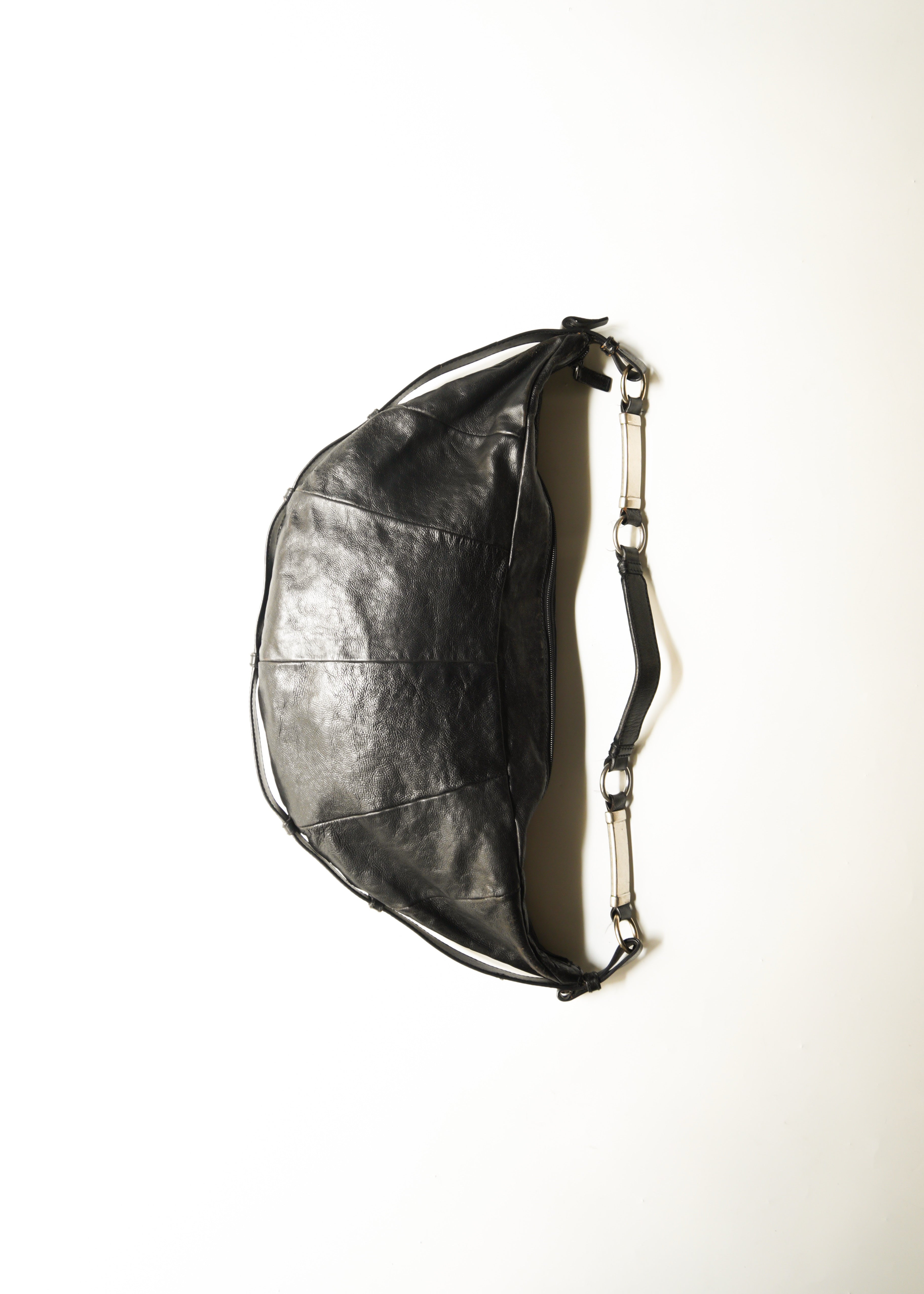 Yves saint laurent rive gauche 02 AW leather hobo bag