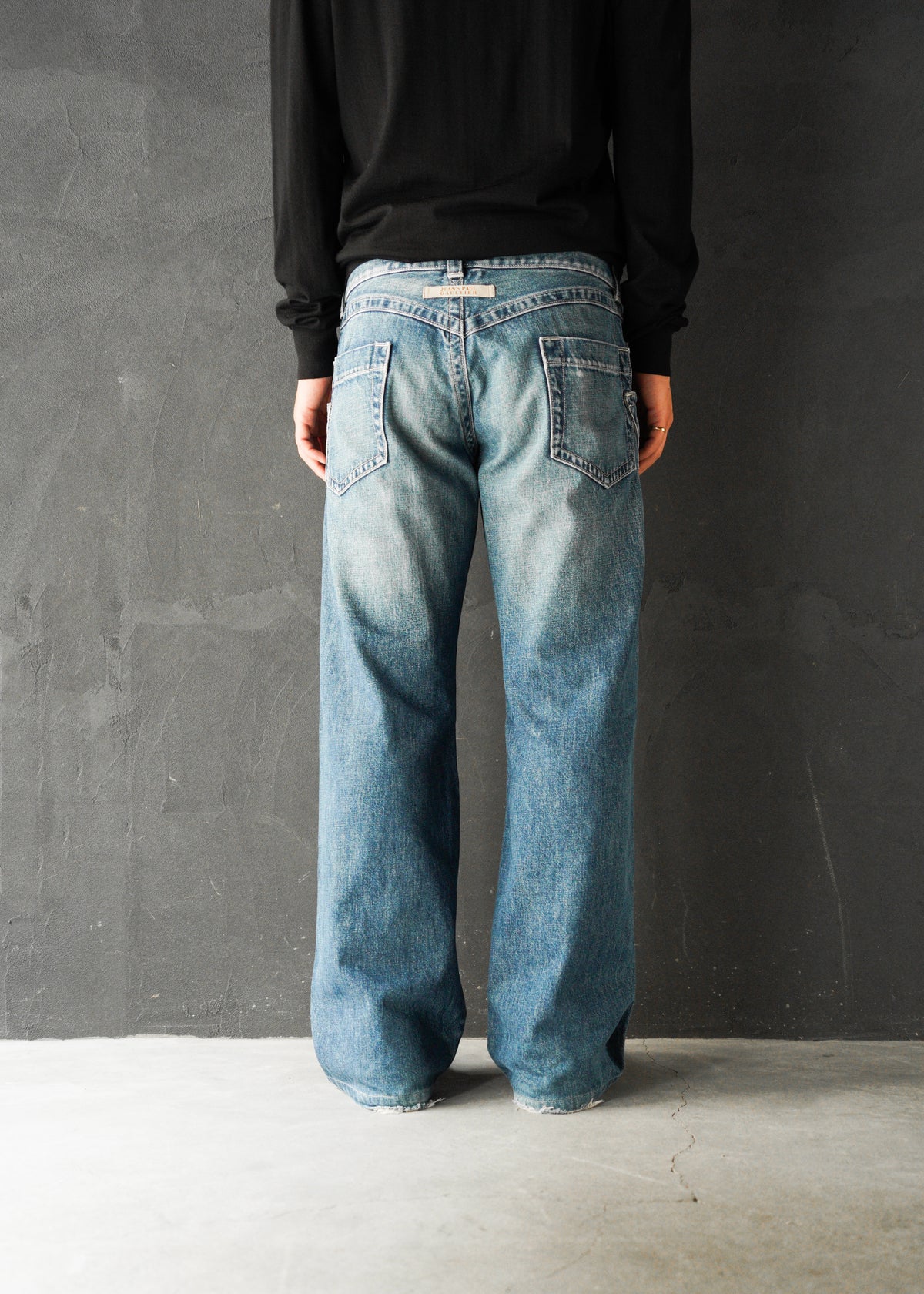 00’s JEAN’S PAUL GAULTIER low-rise wide jeans
