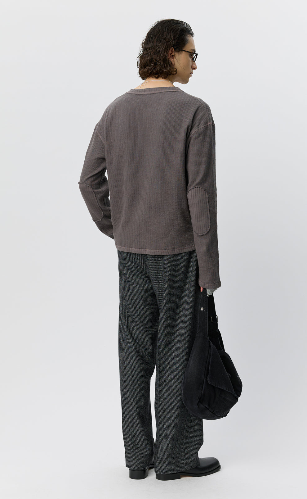mfpen 26AW Reverse Rib Sweater / Murkey Grey