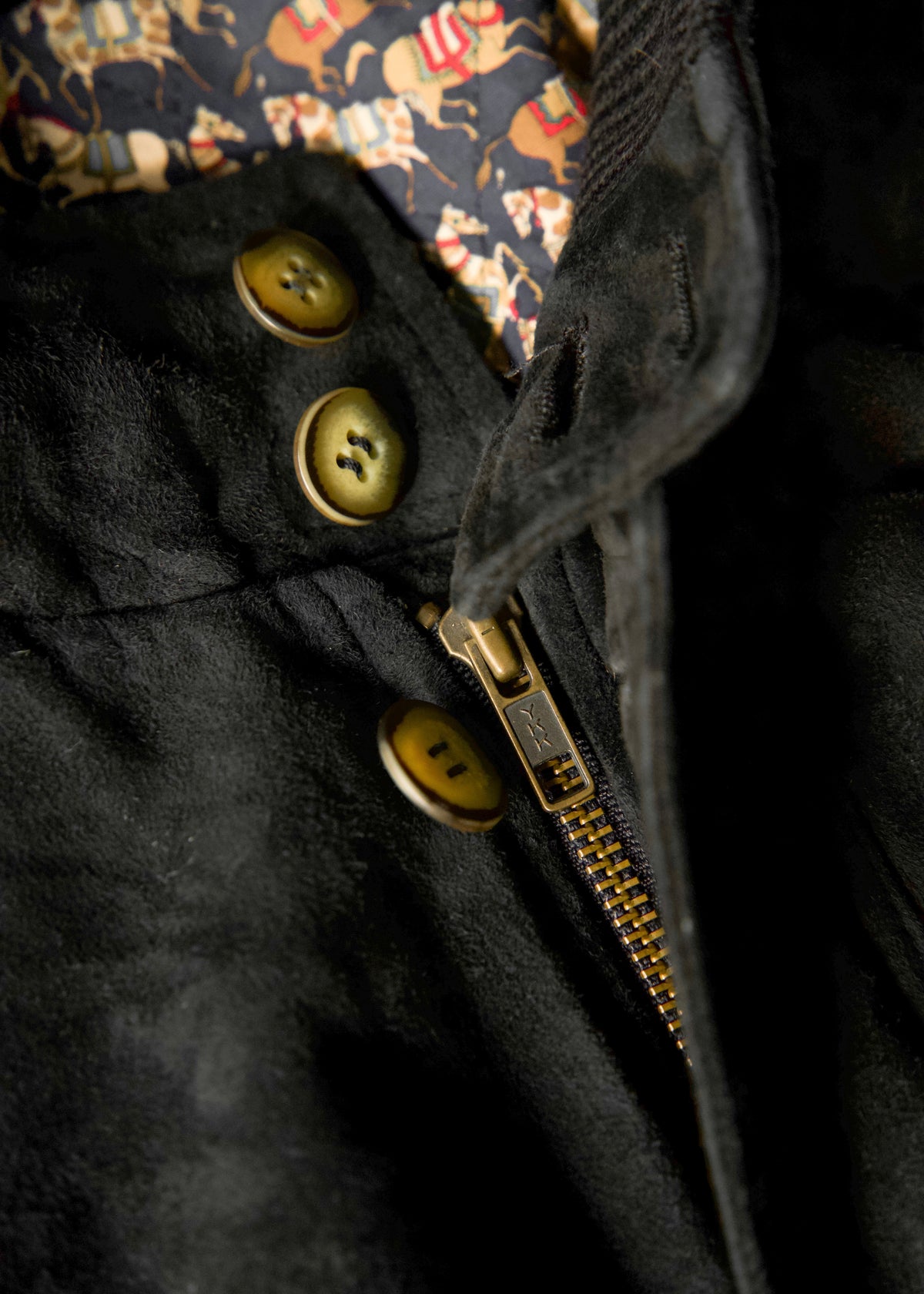 90-00’s Salvatore Ferragamo suede leather valstar jacket