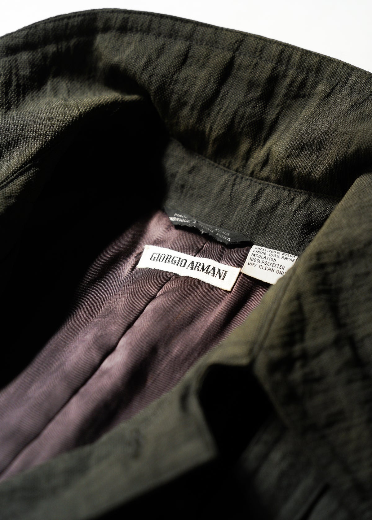 70-80’s GIORGIO ARMANI linen balmacaan coat