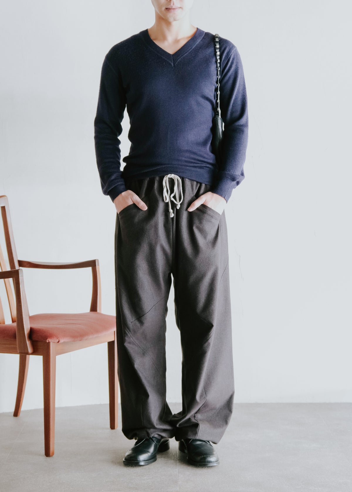 HOMO LUDENS 26AW Y.M. Jockey easy パンツ Black メンズ