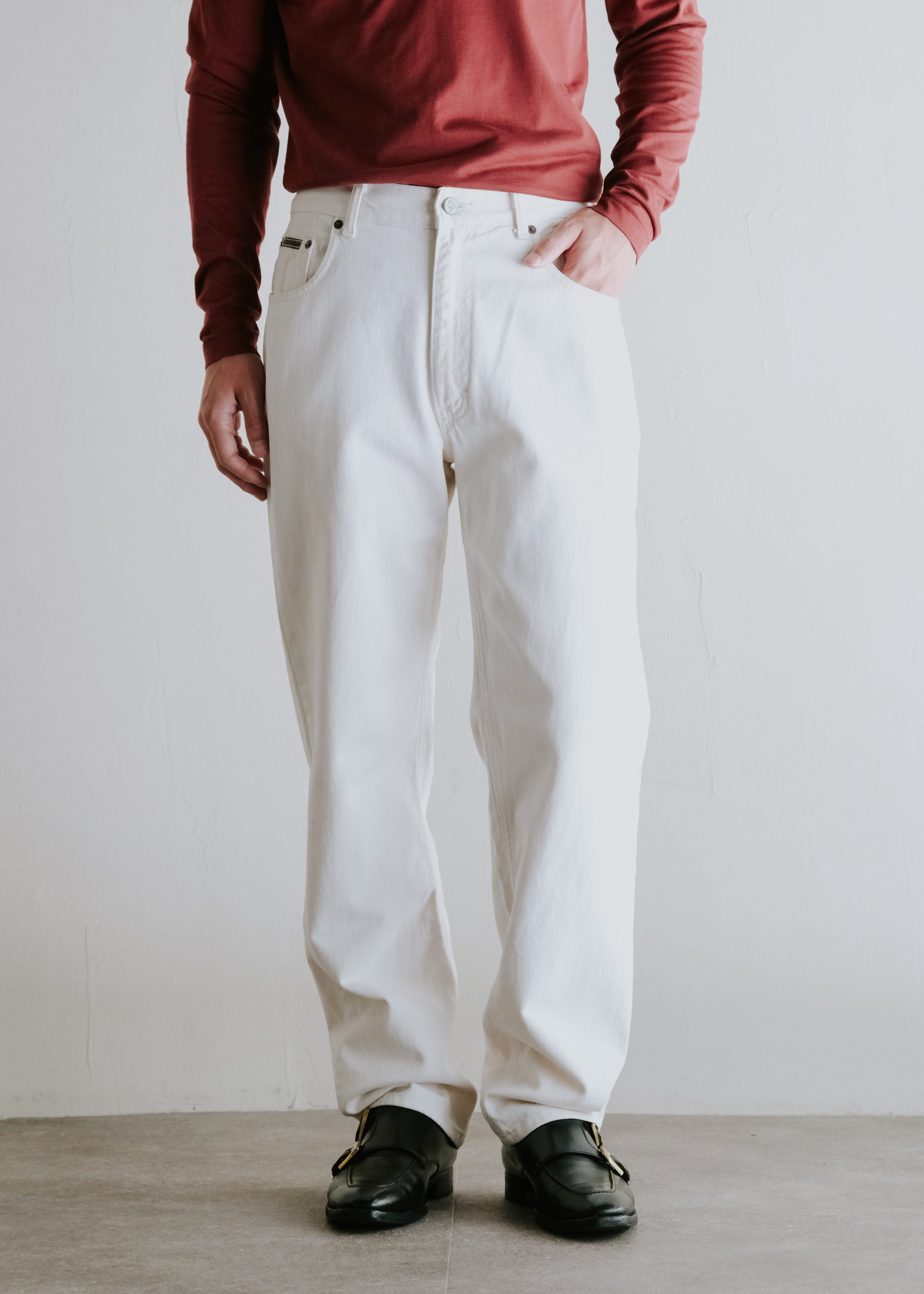 90-00's Calvin Klein tapered denim trousers