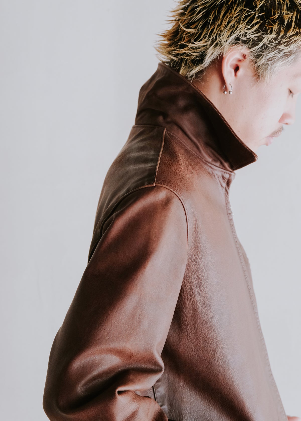 A.P.C. アーペーセー 90年代 cow レザー zip up ジャケット メンズ
