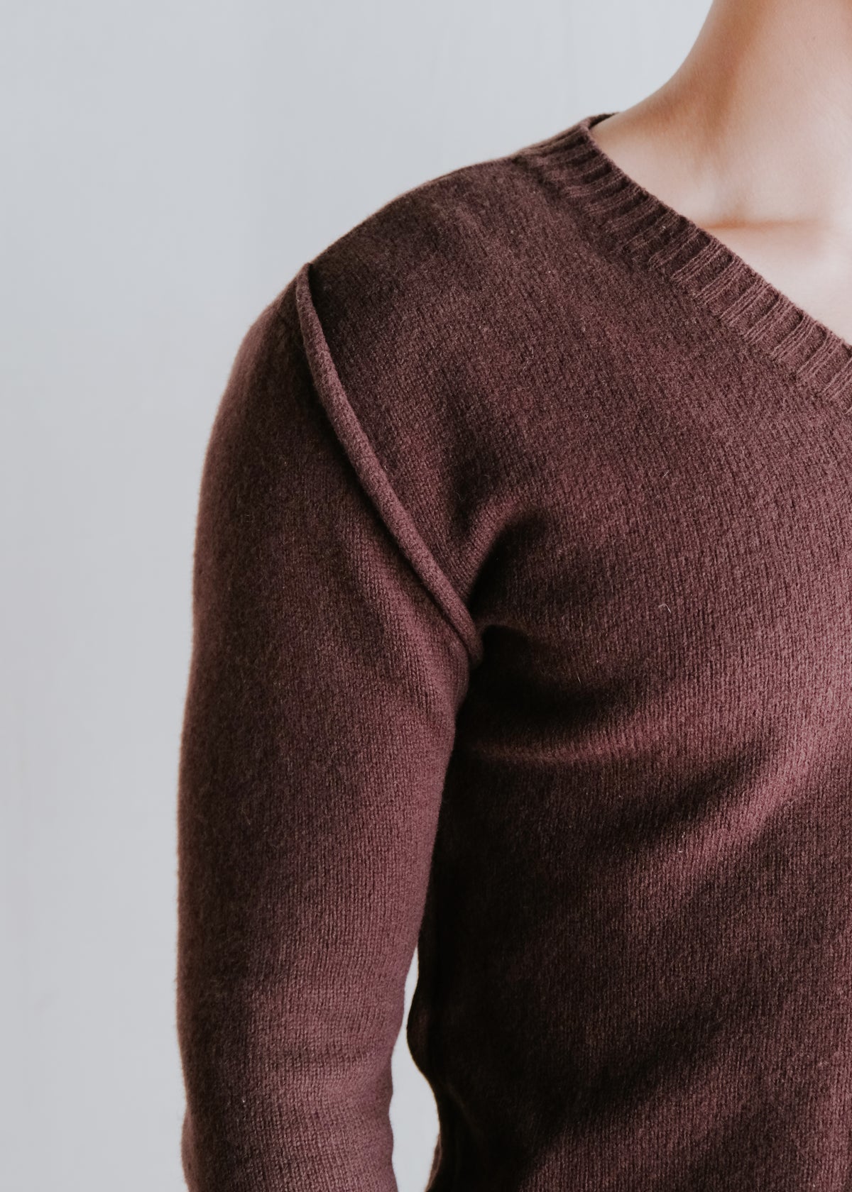 DRIES VAN NOTEN ドリスヴァンノッテン 90-00年代 cropped Vネック ウール ニット メンズ