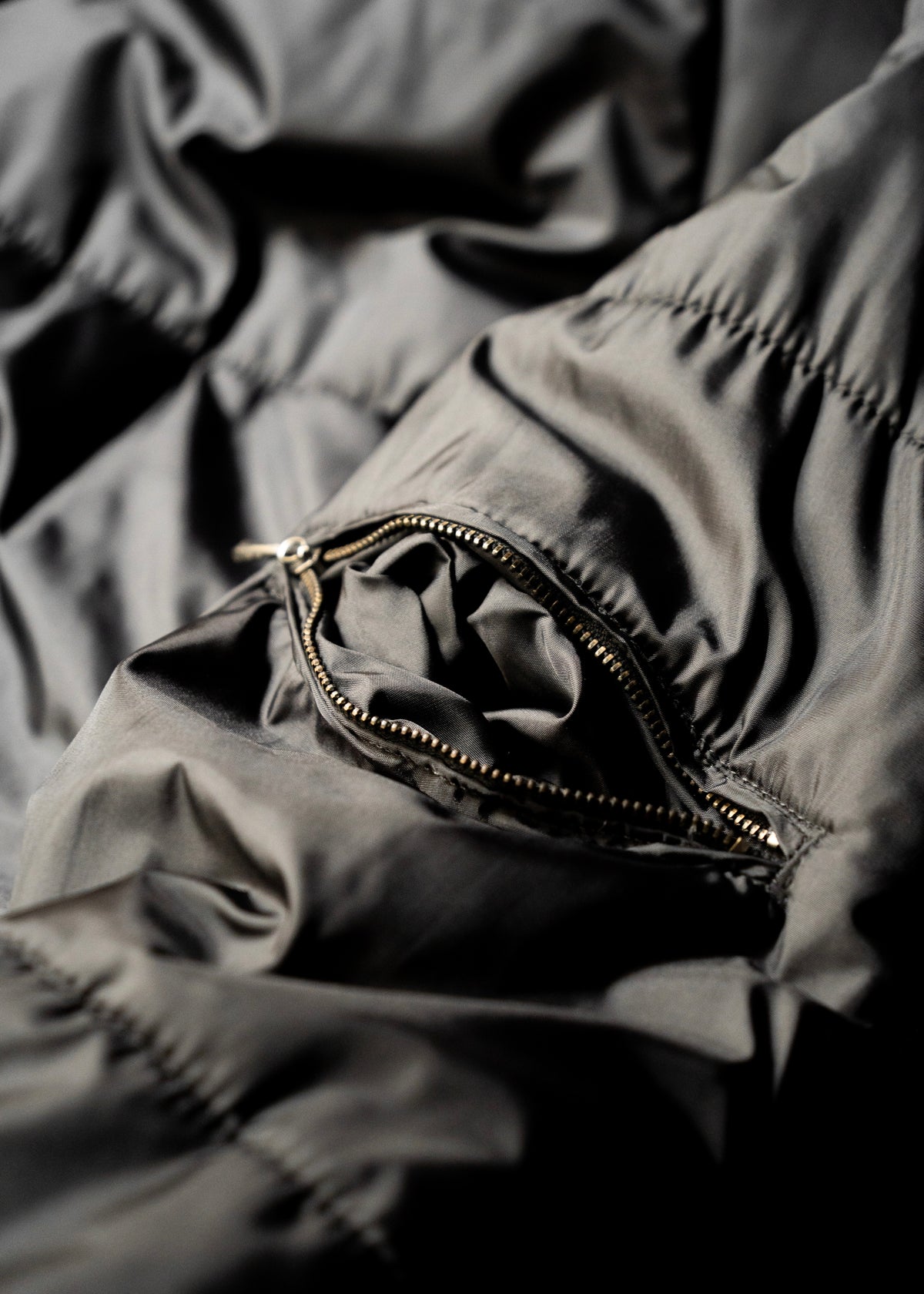 DIRK BIKKEMBERGS 99AW space collar zip up nylon jacket