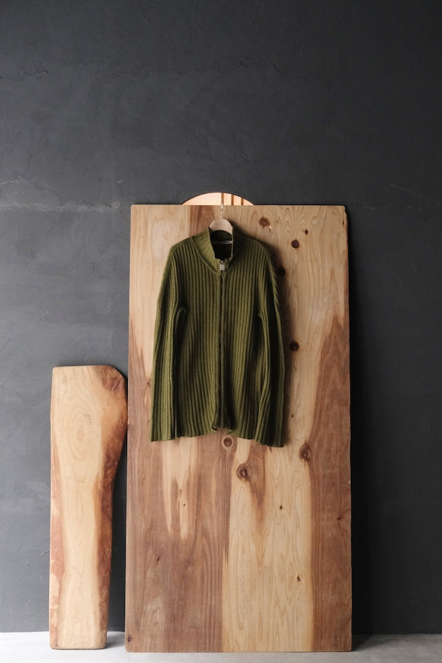 DIRK BIKKEMBERGS 1999AW zip up drivers knit