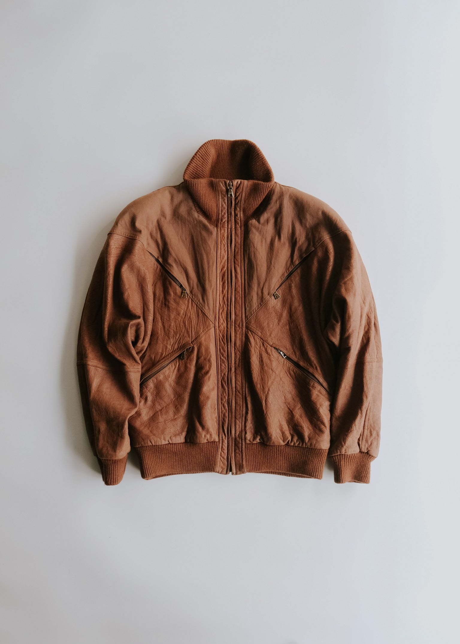 CETTEN | 70-80's RUFFO multiple zip swiching leather blouson