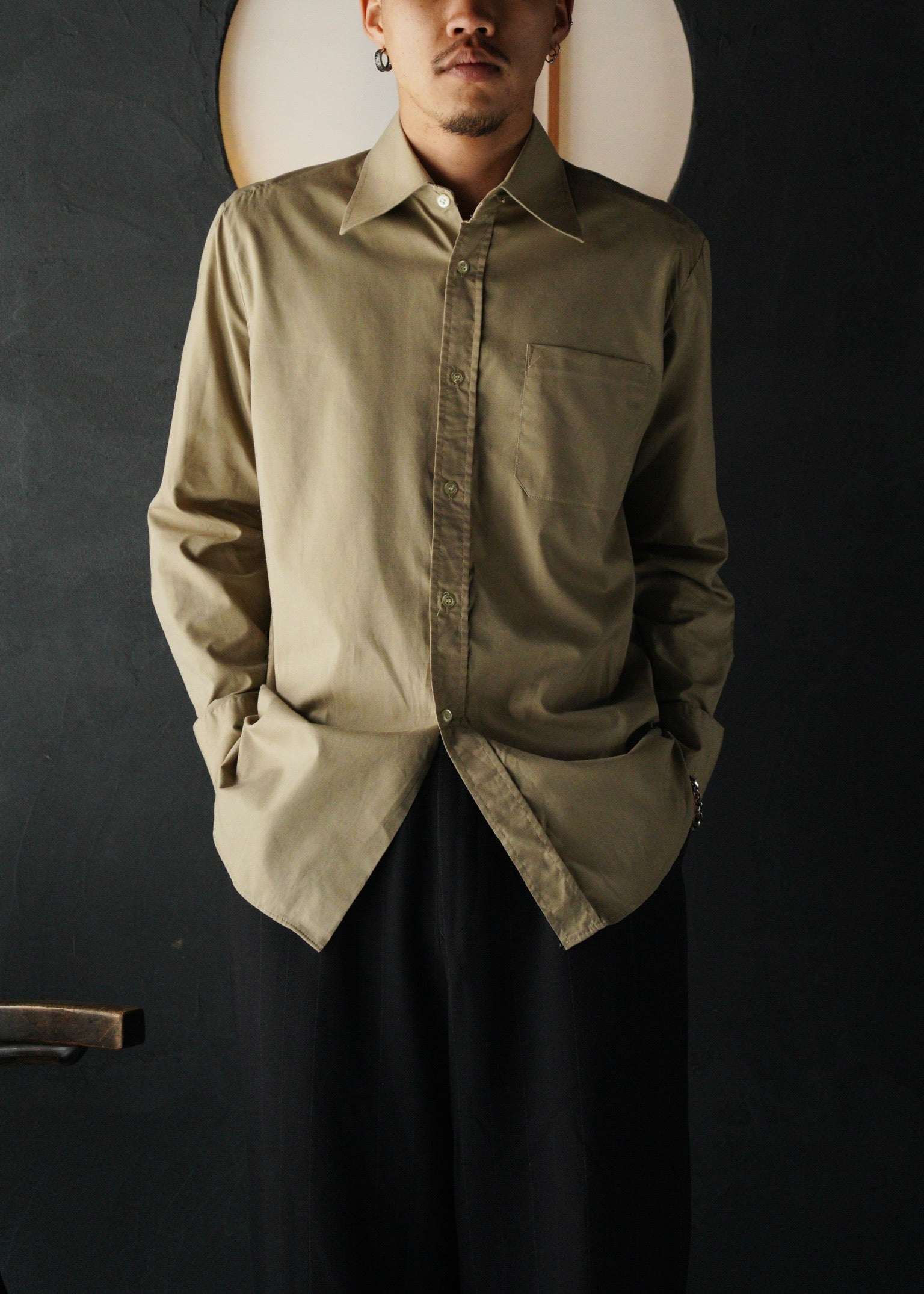 80’s Euro vintage wide collar shirt