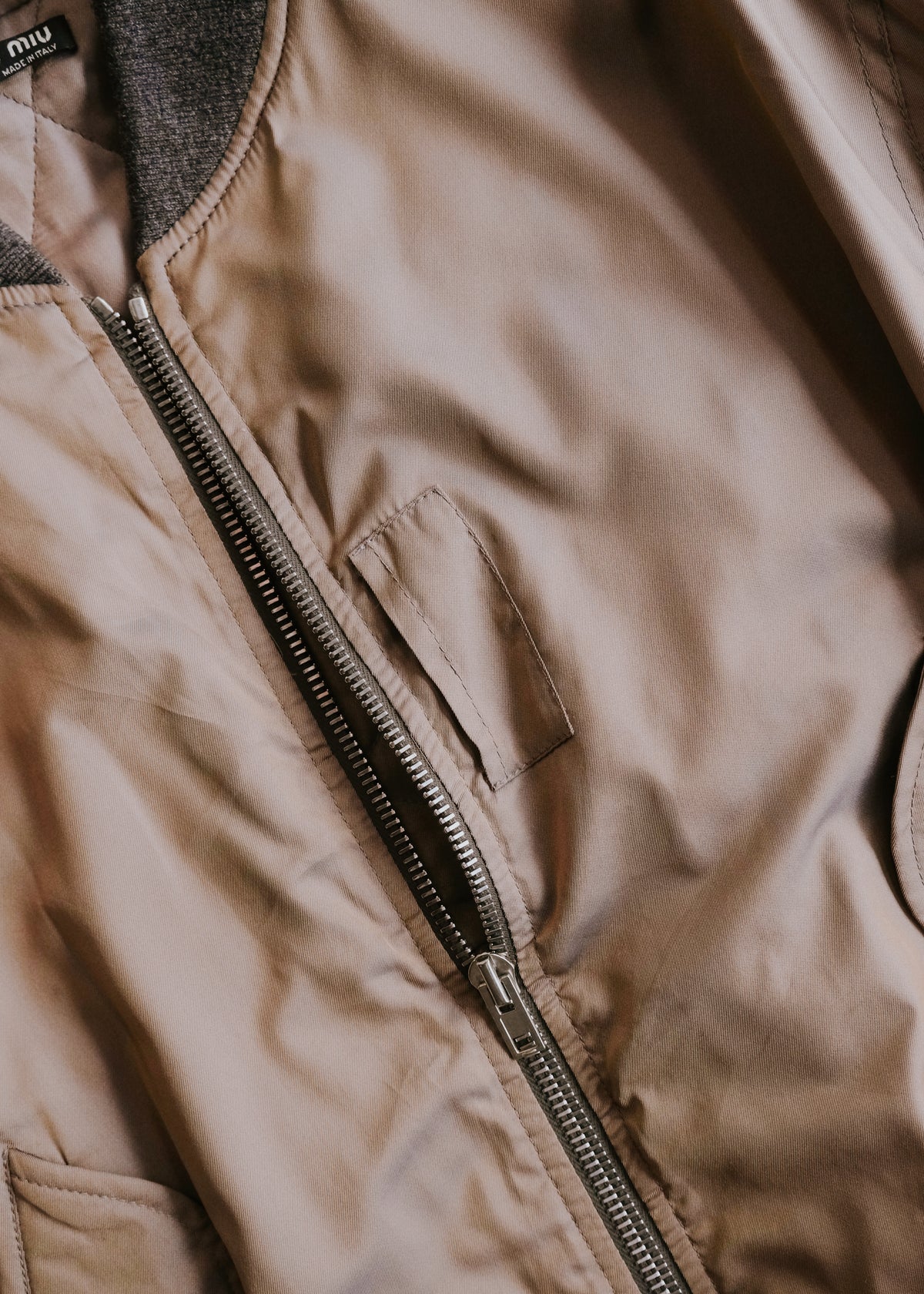 MIU MIU 02AW nylon MA-1 jacket