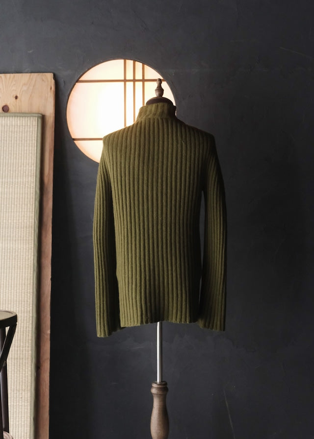 DIRK BIKKEMBERGS 1999AW zip up drivers knit