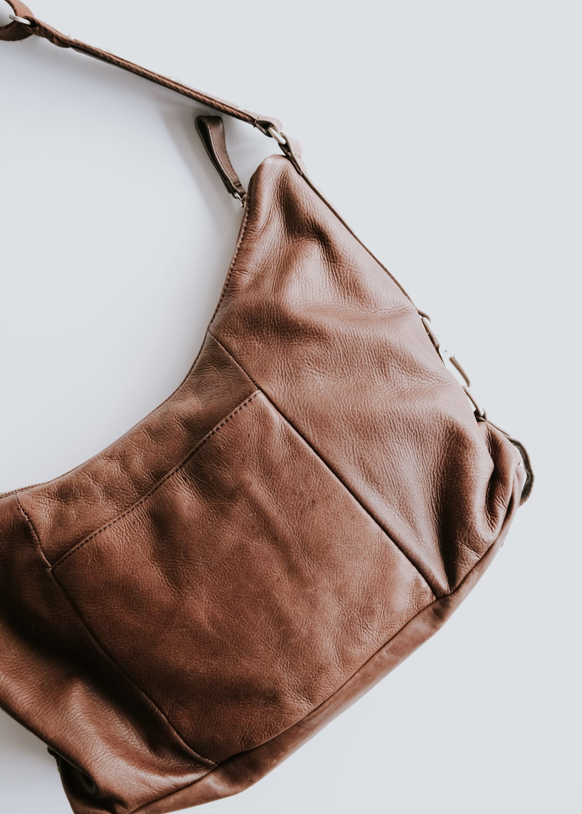 00-10's agnes b. star studs leather shoulder bag