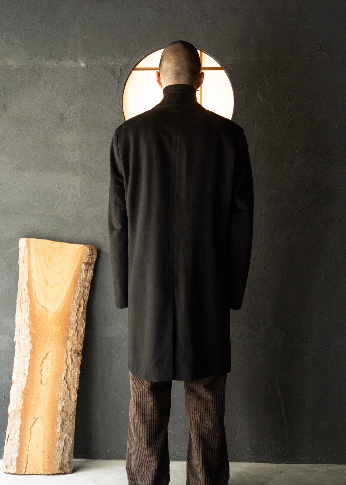 90-00’s HUGO BOSS cashmere balmacaan coat