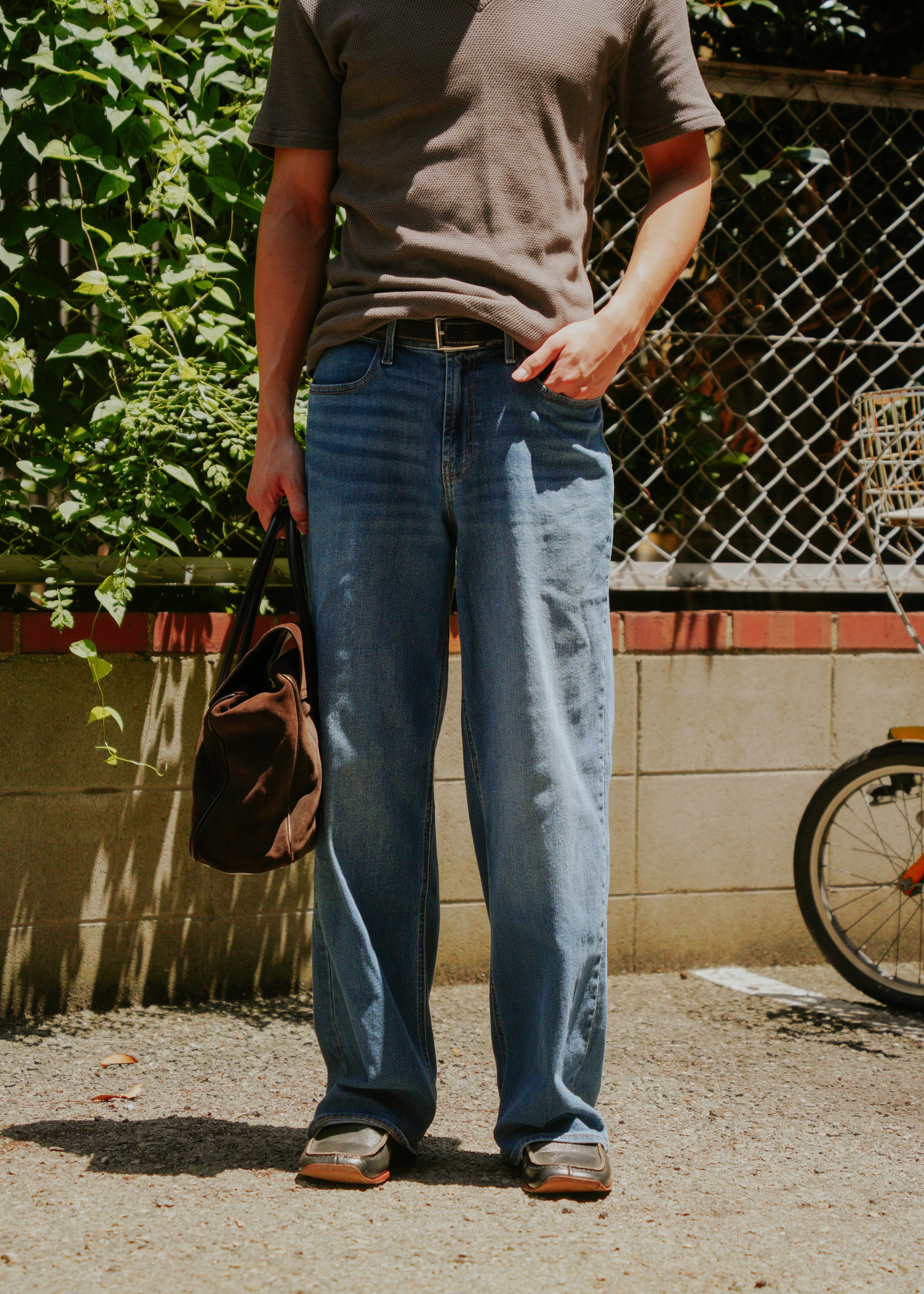 OLD NAVY wide leg straight jeans