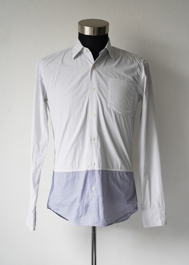 00's DRIES VAN NOTEN switching stripe shirt