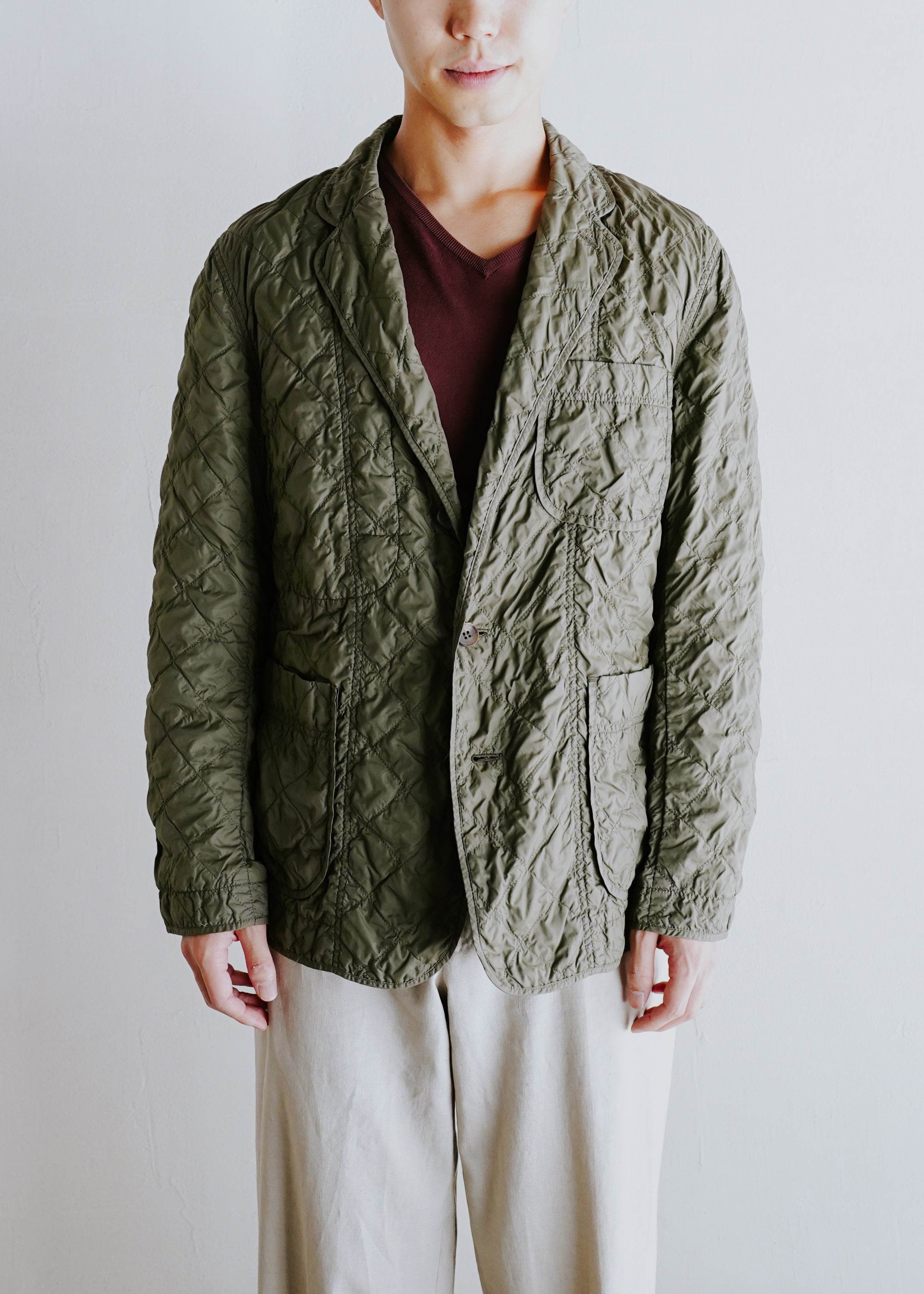 ISSEY MIYAKE MEN 09AW quilted tailored jacket