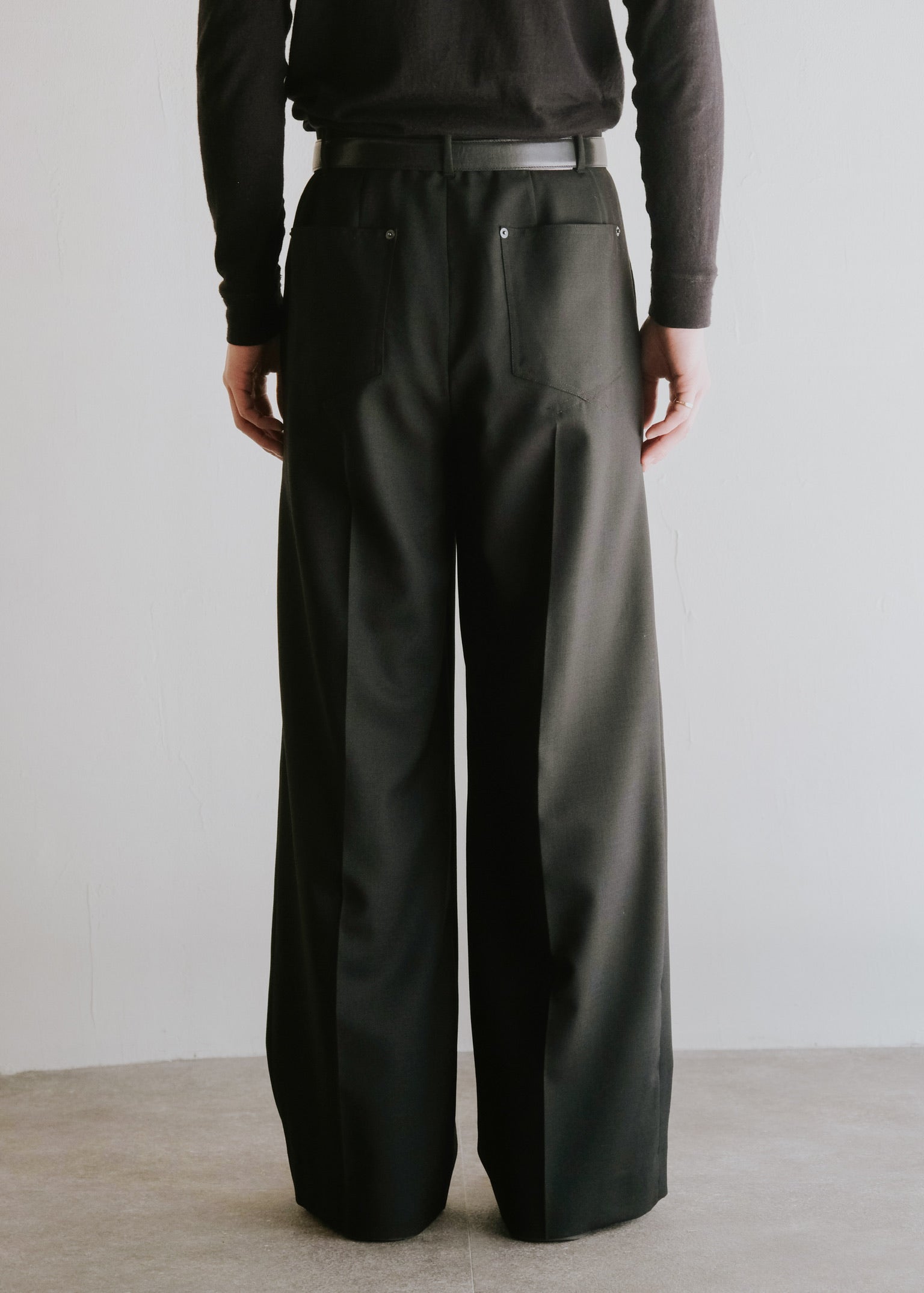 SASAKI SATORU 26SS single tuck wide trousers
