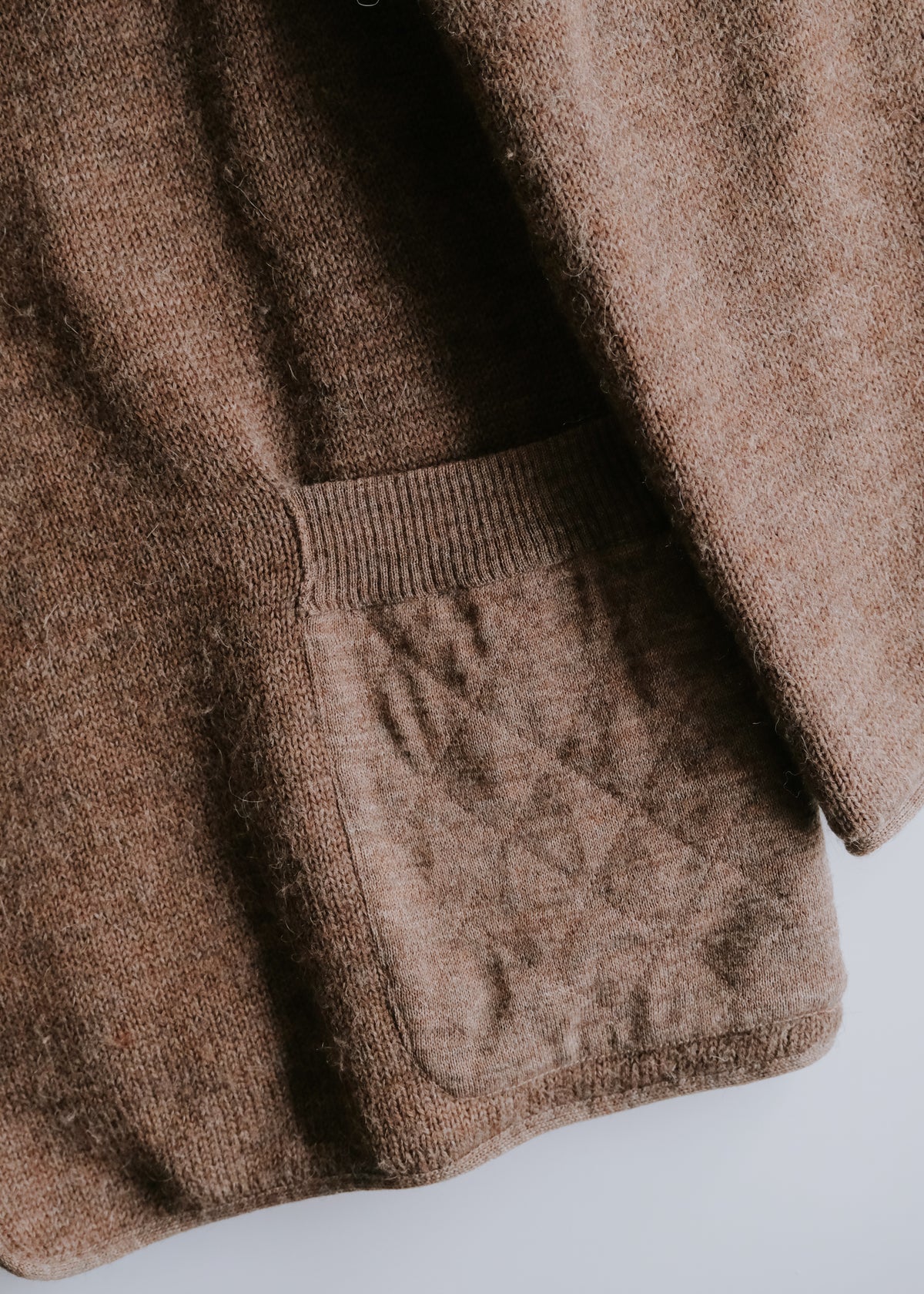 -90's HERMÈS open front quilted lapel jacket