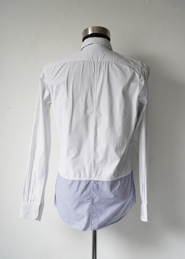 00's DRIES VAN NOTEN switching stripe shirt