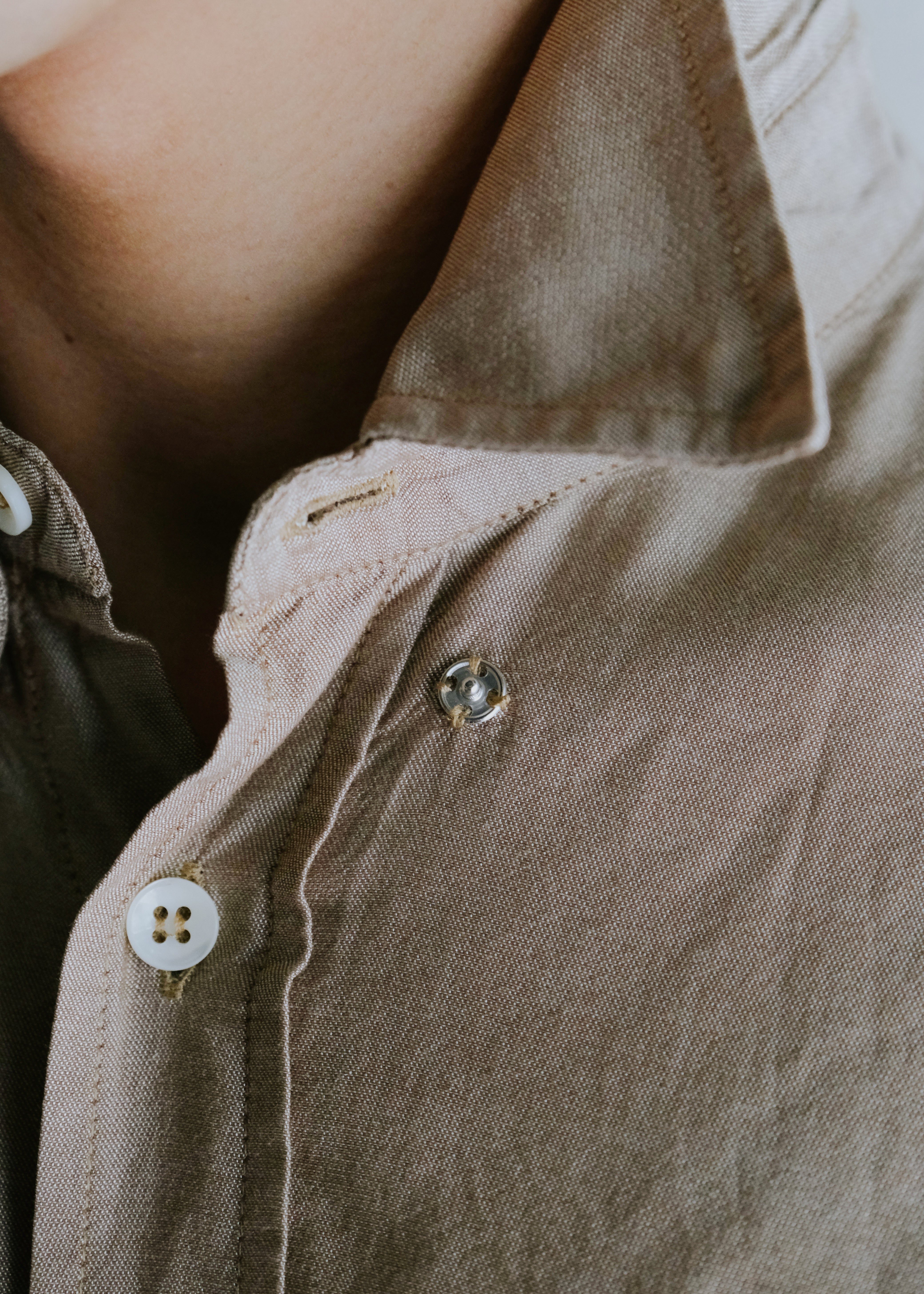 Martin Margiela 07AW snap button down collar shirt