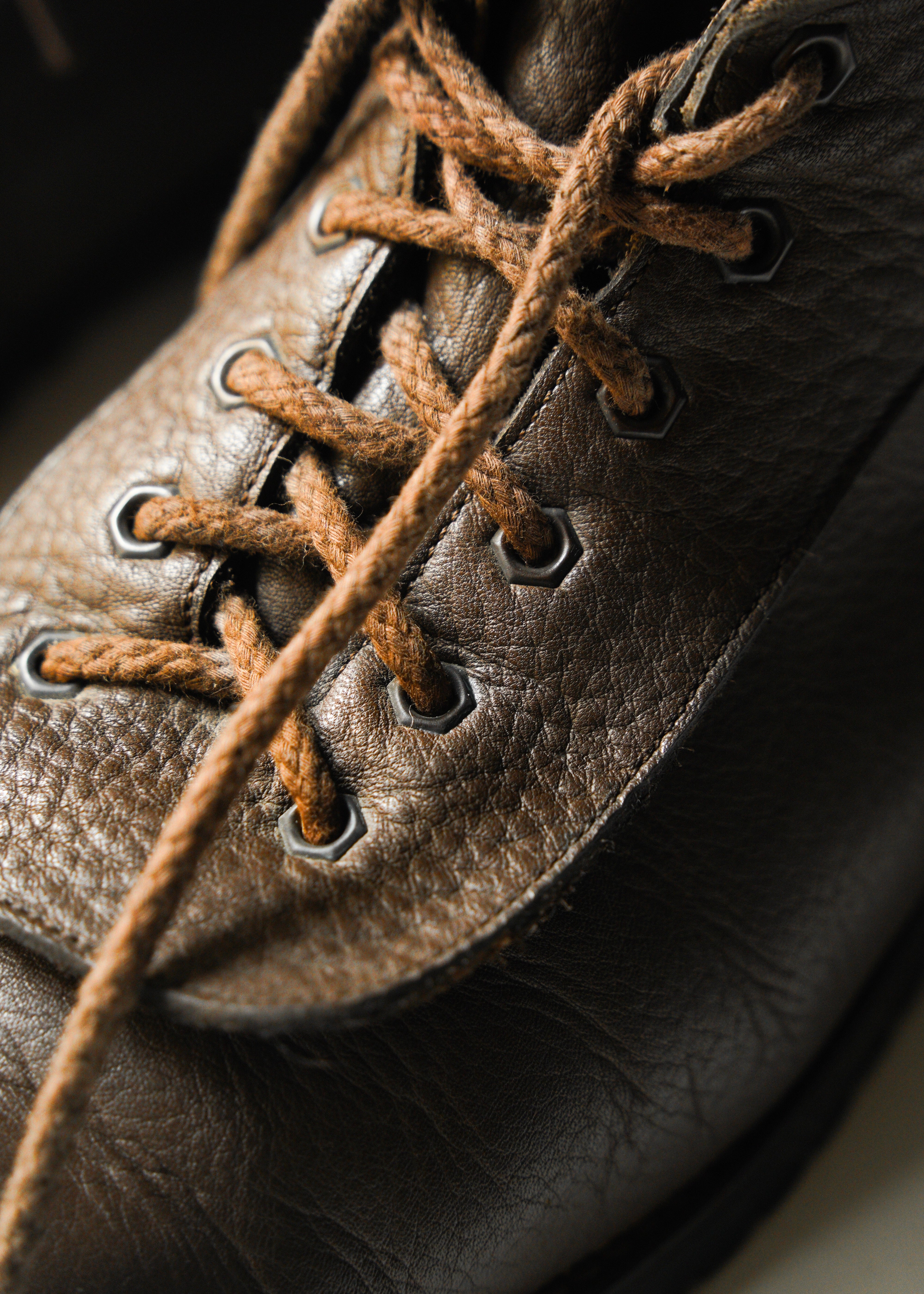 80’s ISSEY MIYAKE lace up leather ankle boots