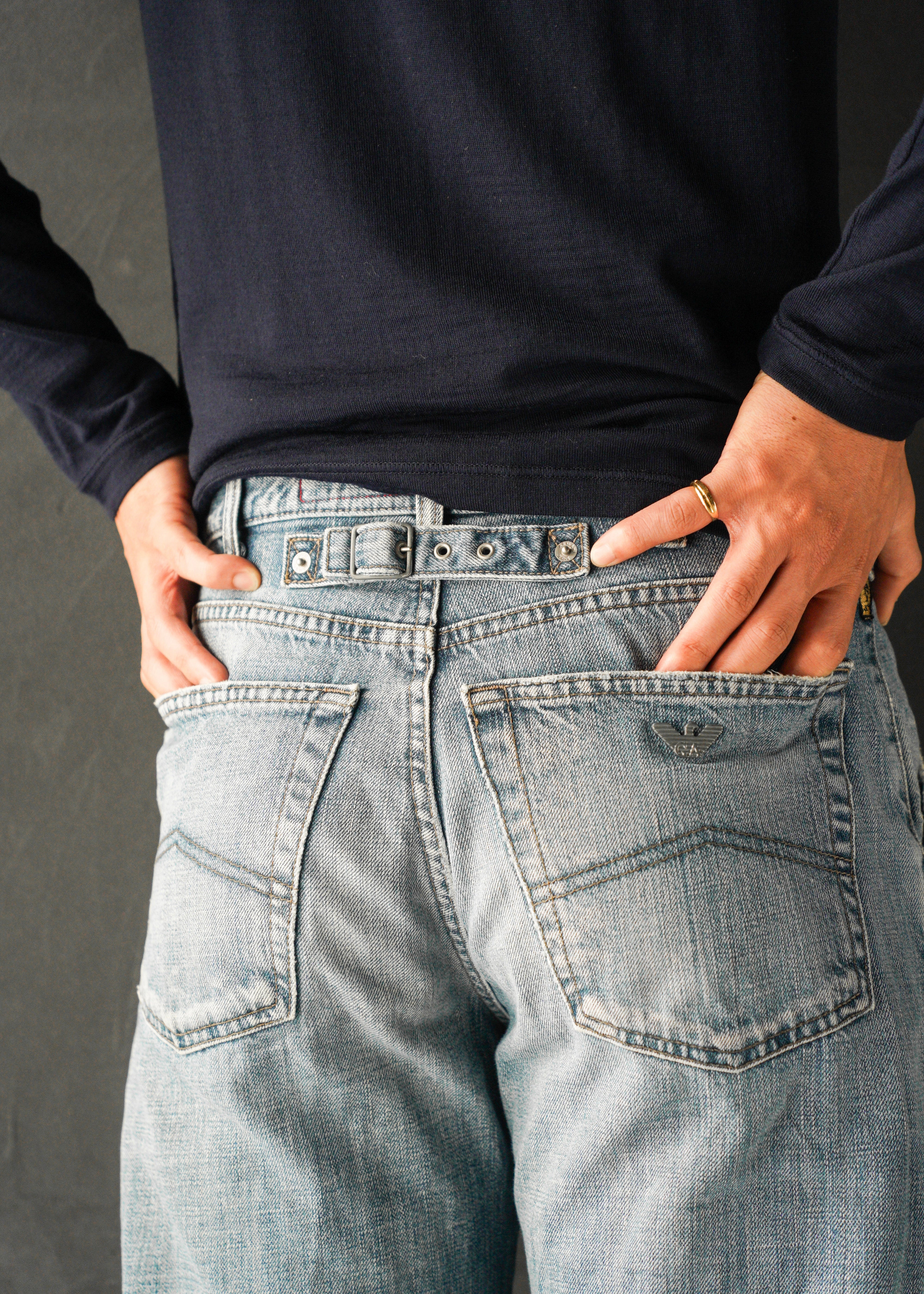 00’s ARMANI JEANS wide straight jeans