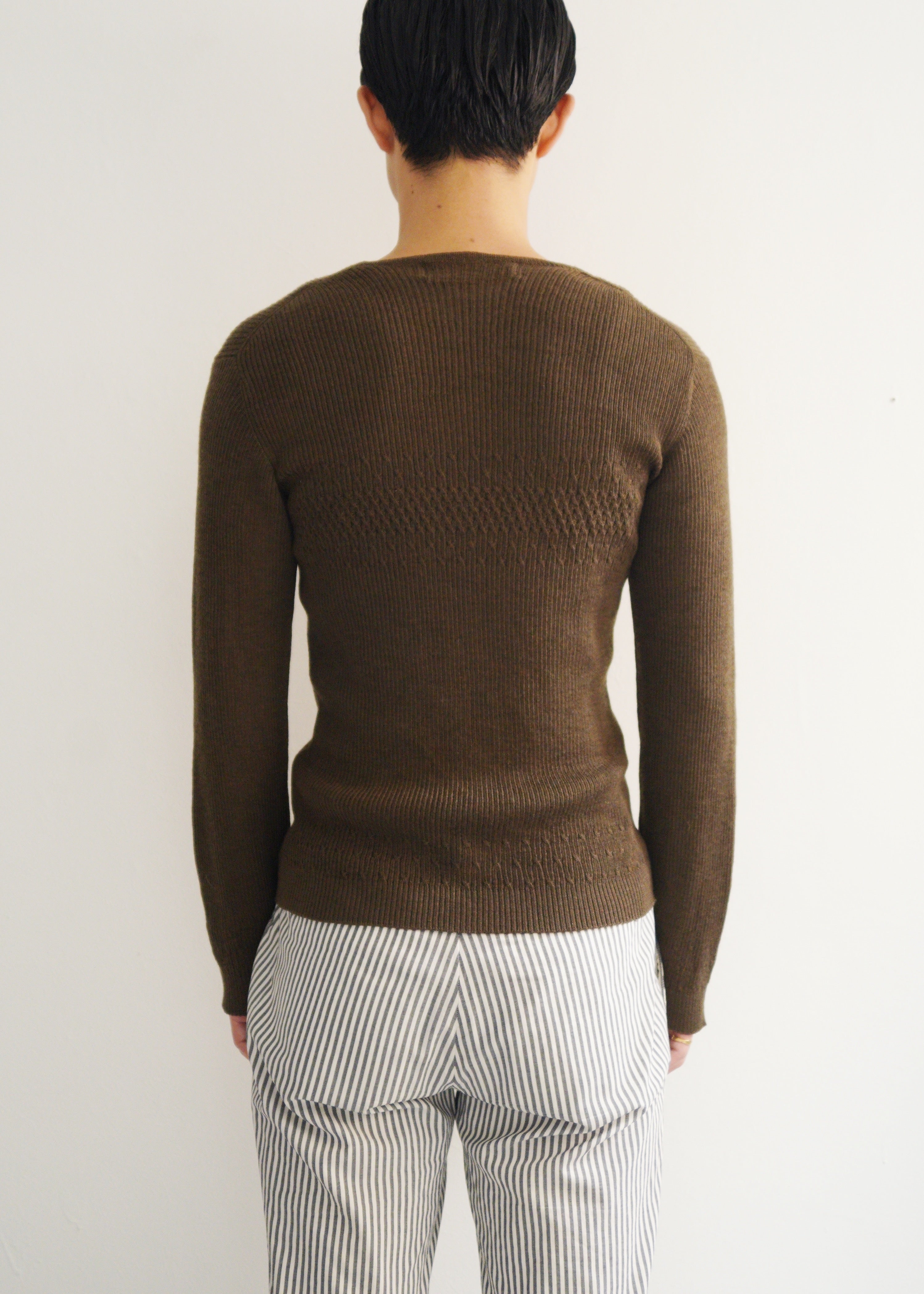 COMME des GARÇONS HOMME PLUS 98FW square neck knit