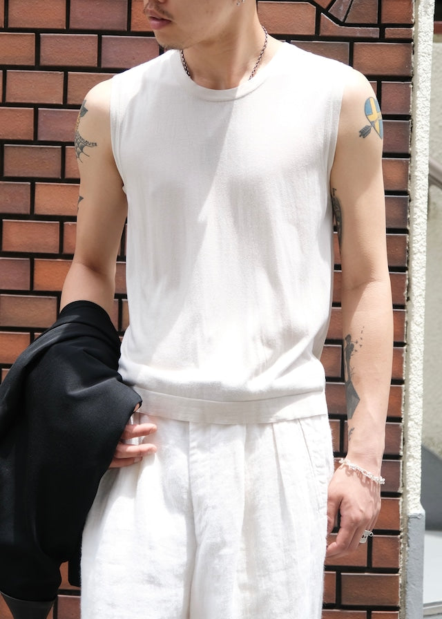 HERMÈS by Martin Margiela silk sleeveless knit