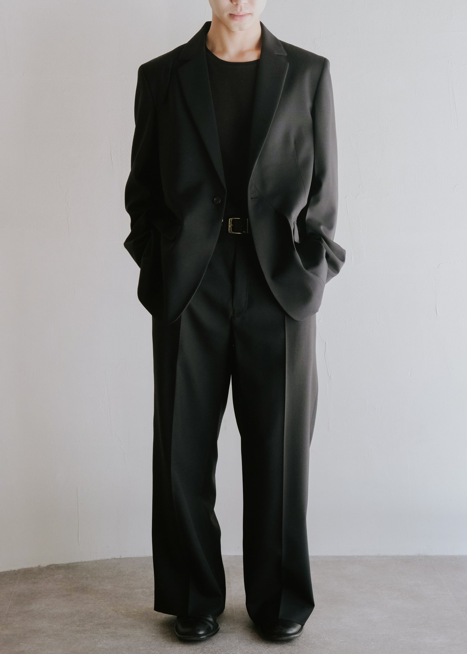 SASAKI SATORU 26SS single tuck wide trousers
