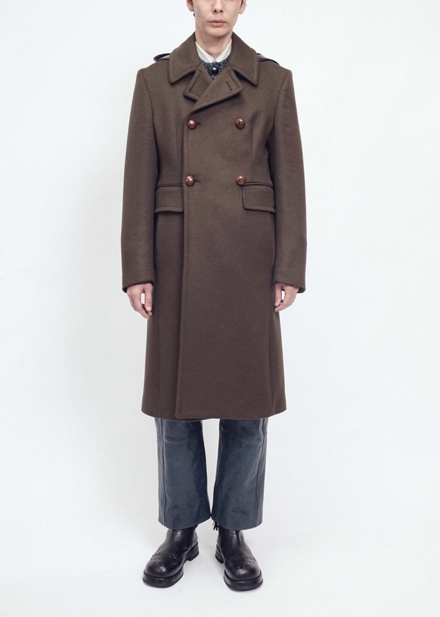 NAMACHEKO 26AW RAGNALL COAT / DARK OLIVE