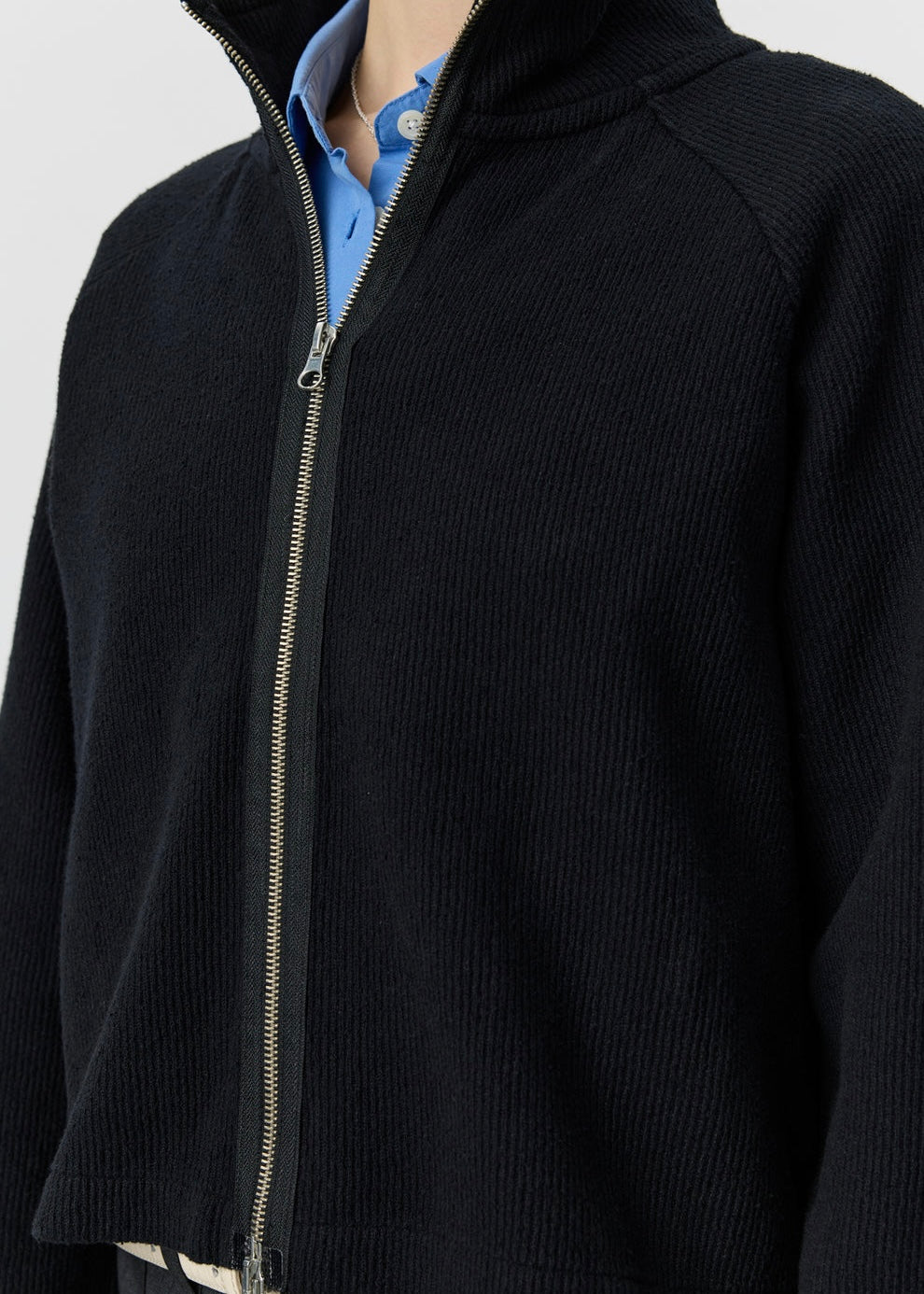 mfpen 26AW Cropped Leisure Zip Up Black メンズ